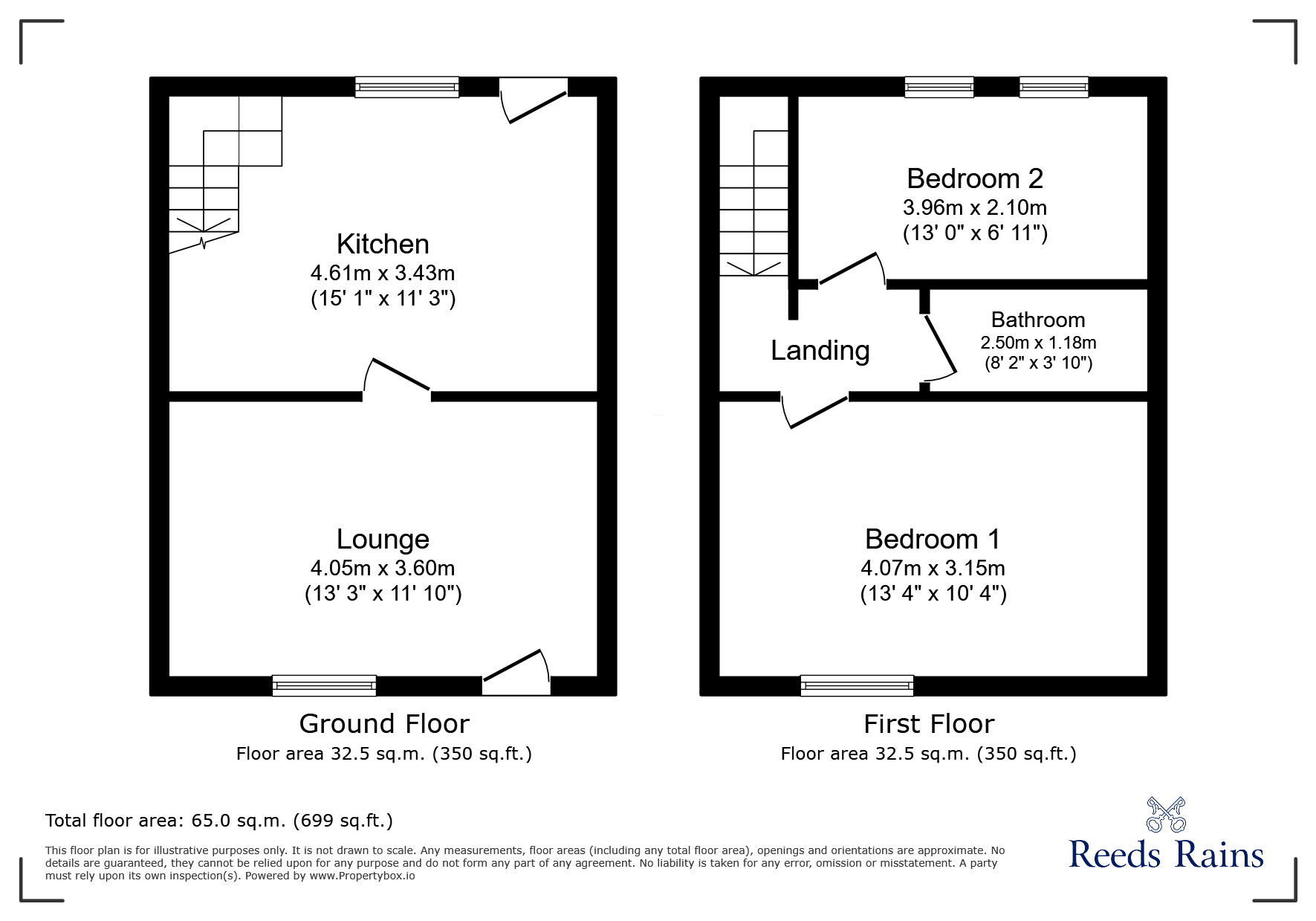 Floorplan of 2 bedroom Mid Terrace House to rent, Chorley Road, Adlington, Lancashire, PR6