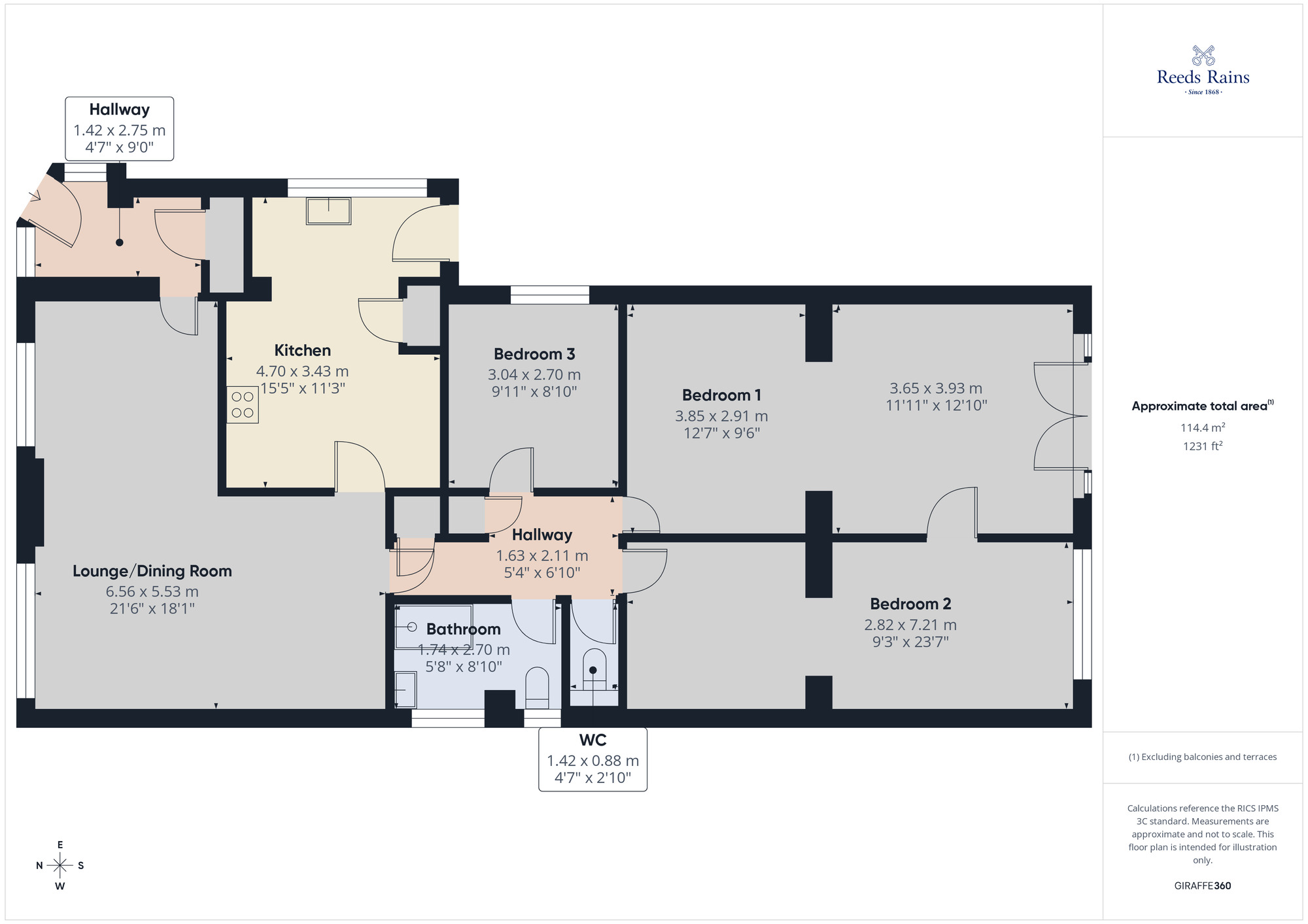 Floorplan of 3 bedroom Detached Bungalow for sale, Carleton Road, Chorley, Lancashire, PR6