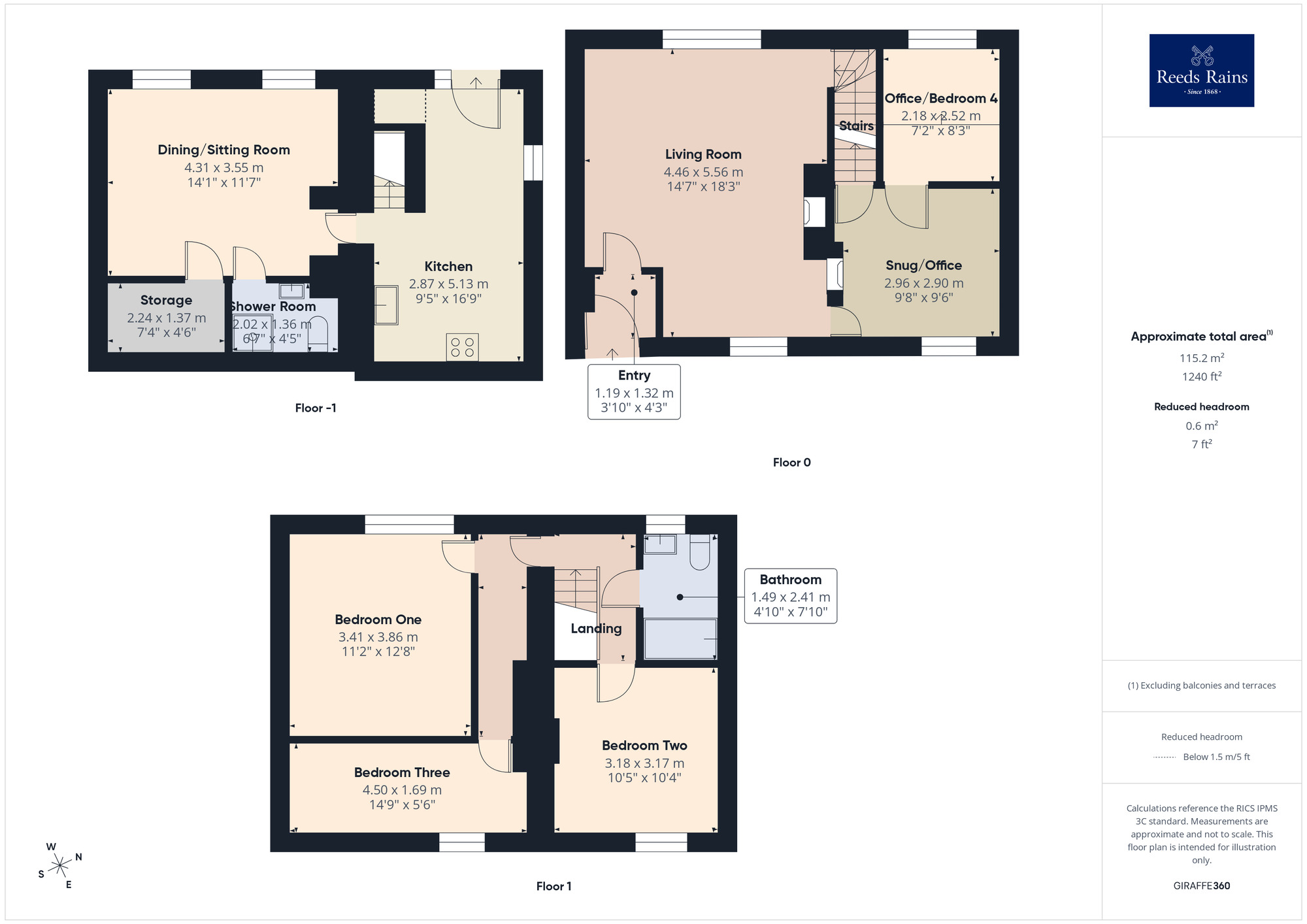 Floorplan of 4 bedroom Mid Terrace House for sale, Blackburn Road, Higher Wheelton, Lancashire, PR6