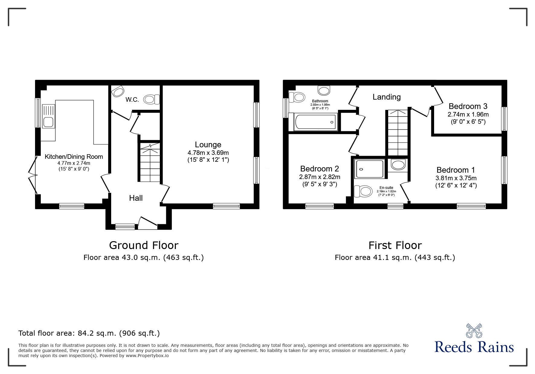 Floorplan of 3 bedroom Detached House for sale, Tanners Close, Whittle-le-Woods, Lancashire, PR6