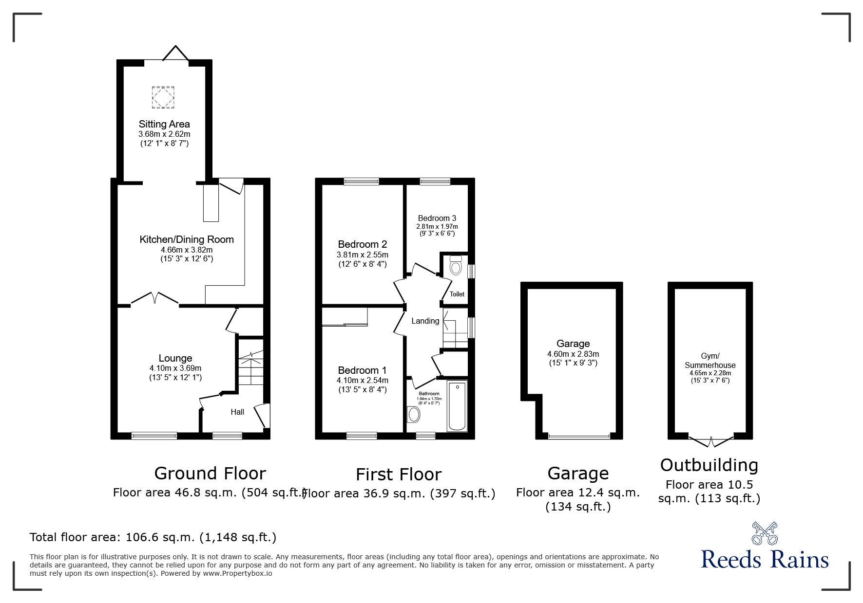 Floorplan of 3 bedroom Semi Detached House for sale, Montcliffe Road, Chorley, Lancashire, PR6