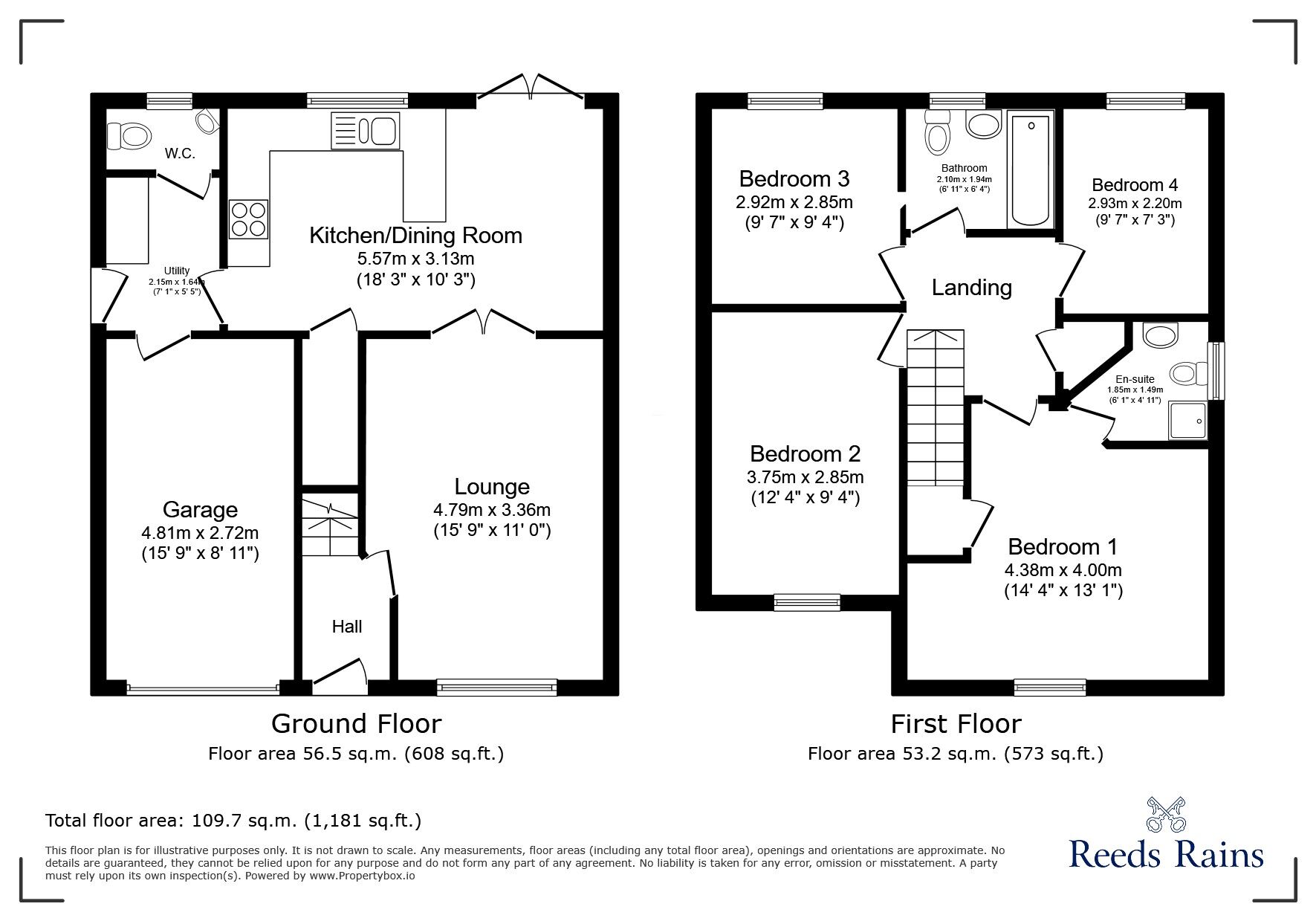 Floorplan of 4 bedroom Detached House for sale, Stirling Drive, Buckshaw Village, Lancashire, PR7