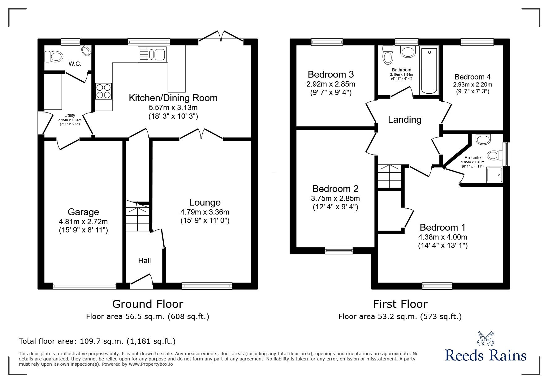 Floorplan of 4 bedroom Detached House for sale, Stirling Drive, Buckshaw Village, Lancashire, PR7