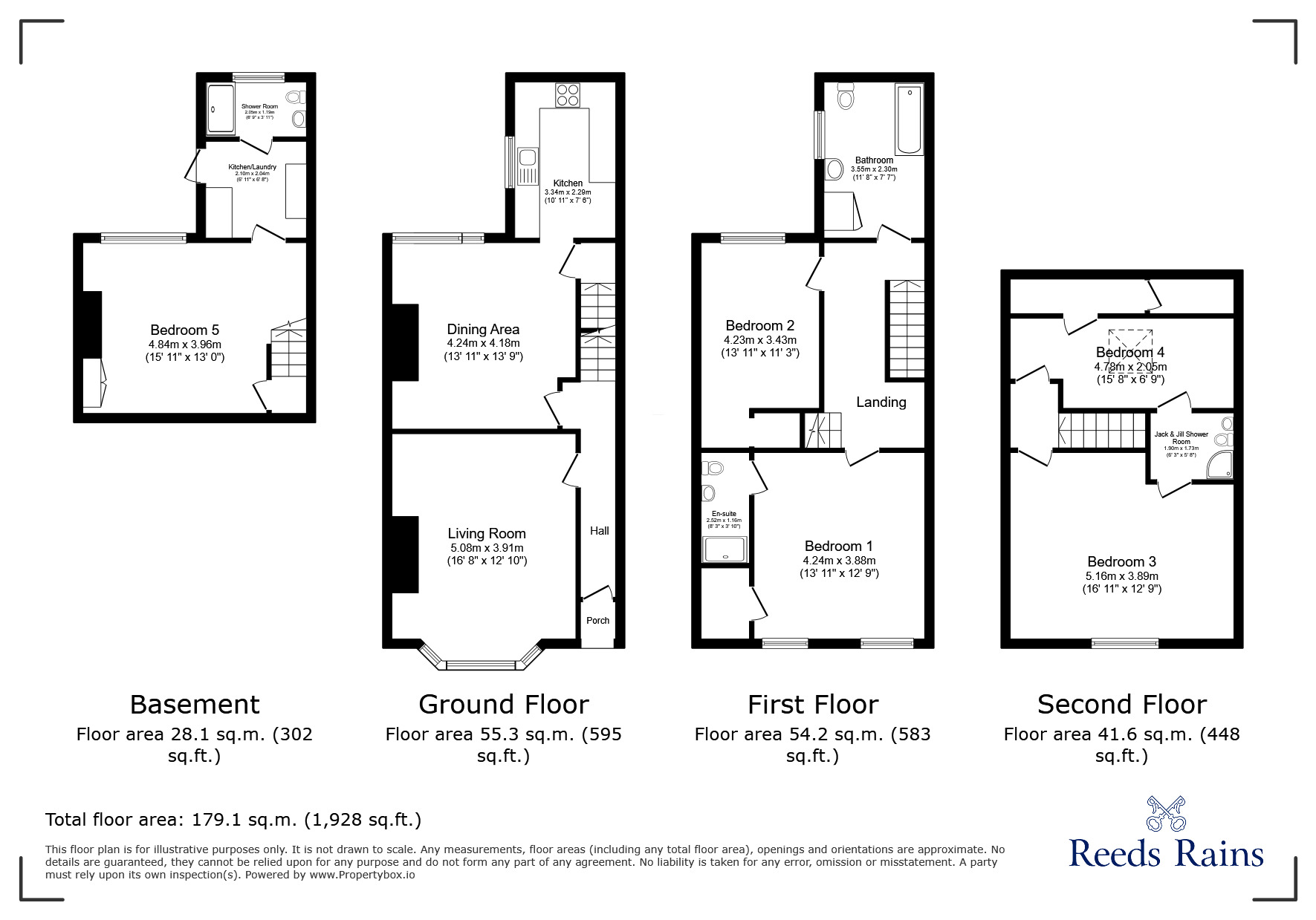 Floorplan of 5 bedroom Mid Terrace House for sale, Park Road, Chorley, Lancashire, PR7