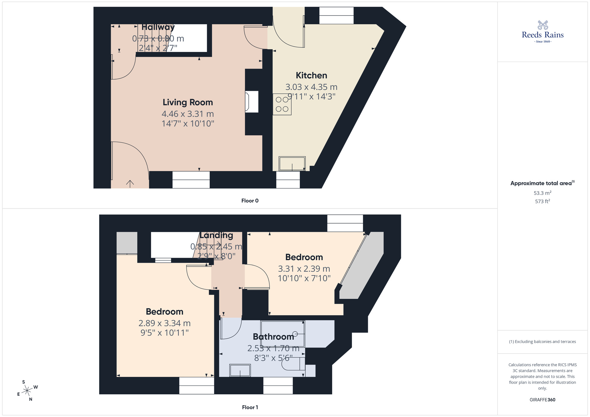 Floorplan of 2 bedroom End Terrace House for sale, School Lane, Brinscall, Lancashire, PR6