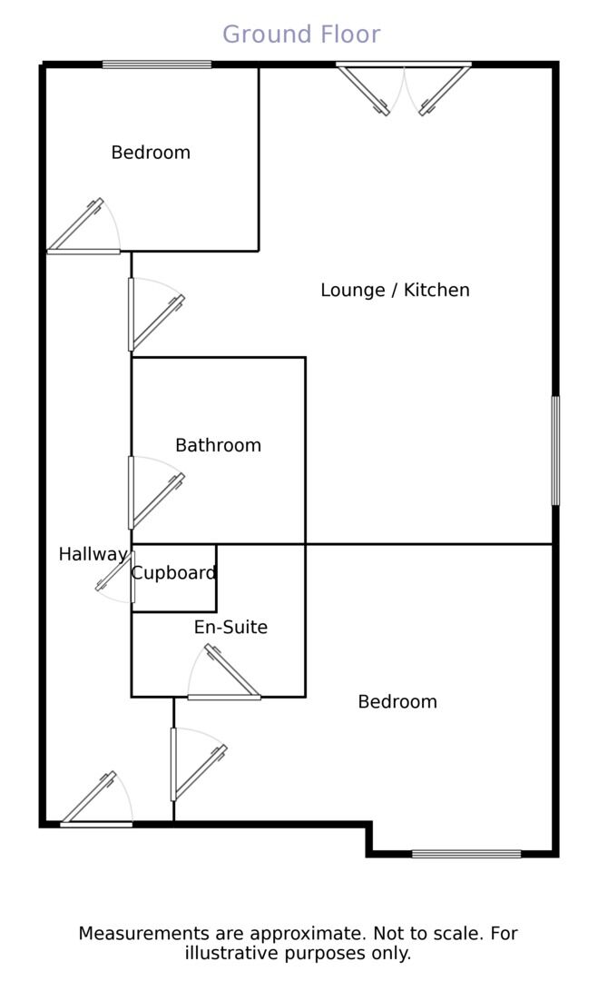 Floorplan of 2 bedroom Flat for sale, Lancaster Gate, Leyland, Lancashire, PR25