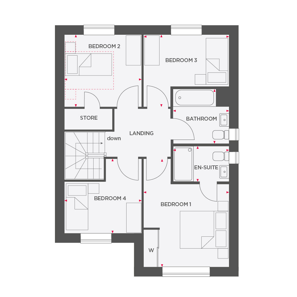 Floorplan of 4 bedroom Detached House for sale, Wigan Road, Leyland, Lancashire, PR25