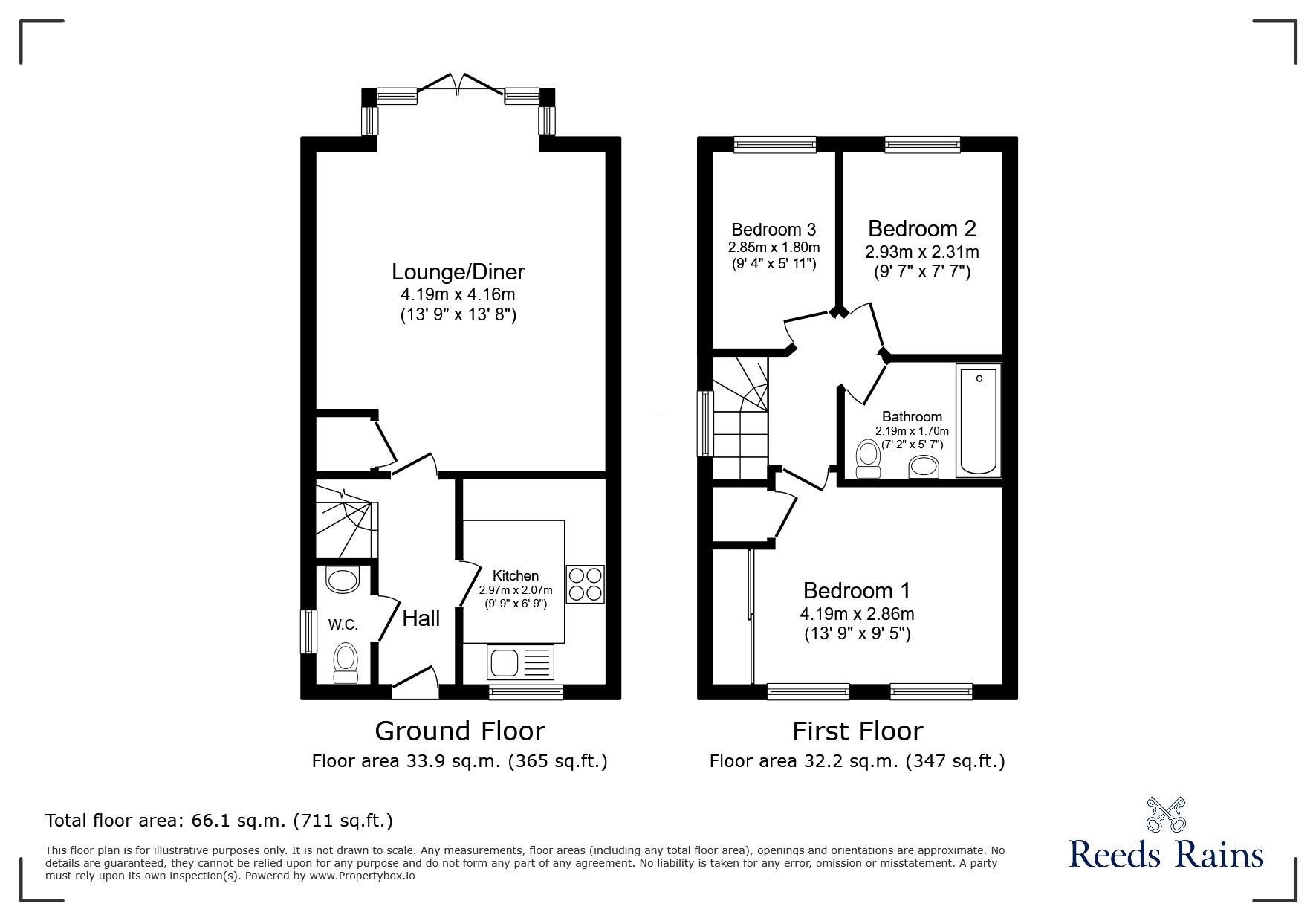 Floorplan of 3 bedroom Semi Detached House for sale, Horseshoe Drive, Buckshaw Village, Lancashire, PR7