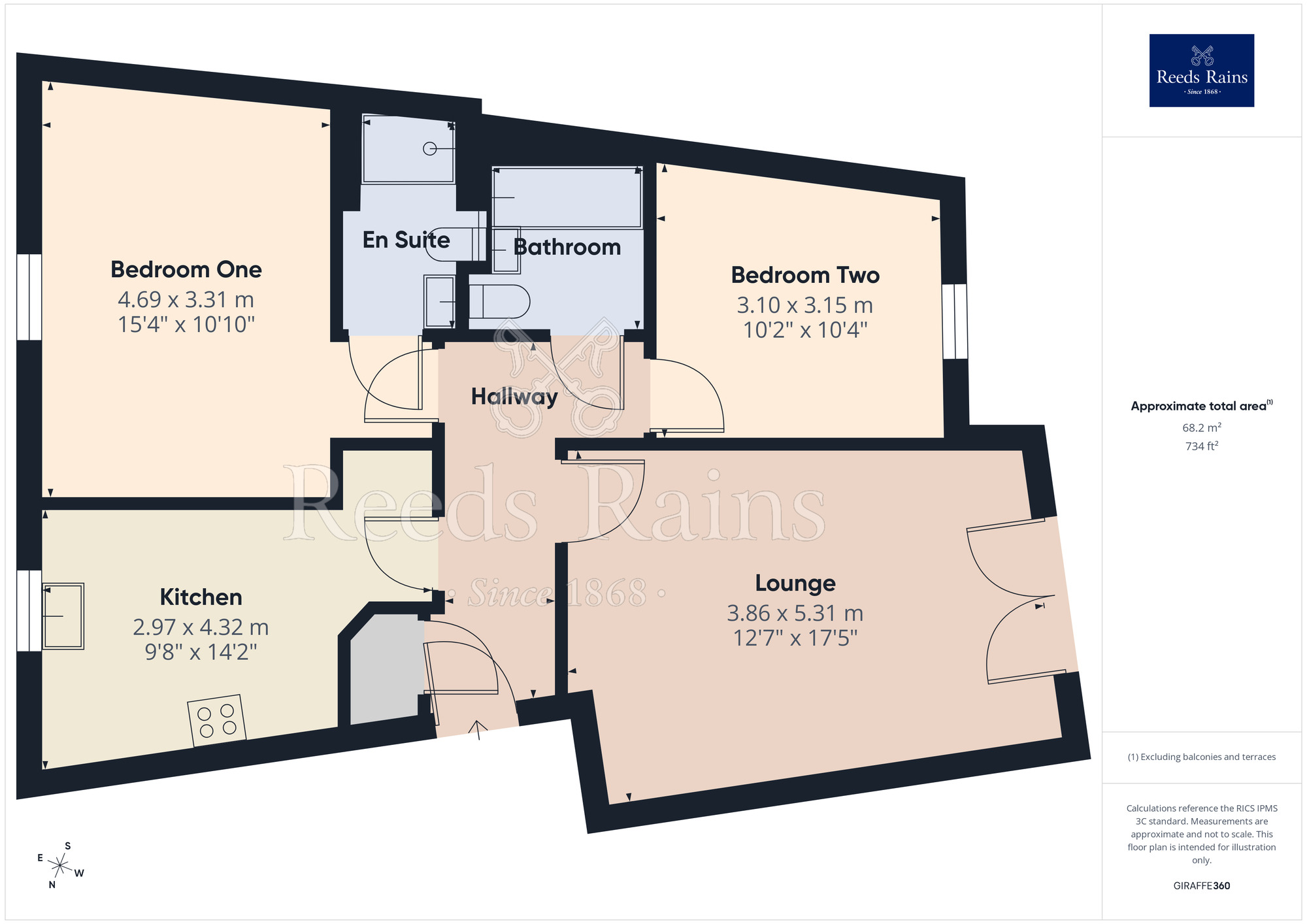 Floorplan of 2 bedroom Flat for sale, Anderton Crescent, Buckshaw Village, Lancashire, PR7