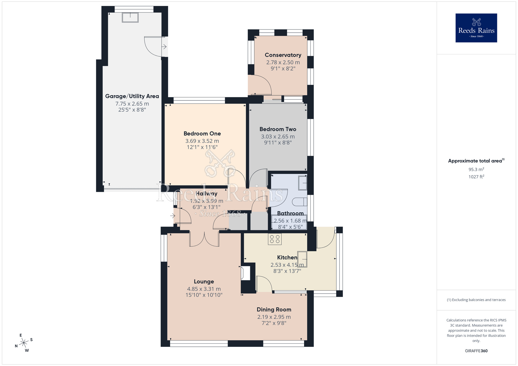 Floorplan of 2 bedroom Detached Bungalow for sale, Ravenhill Drive, Chorley, Lancashire, PR7