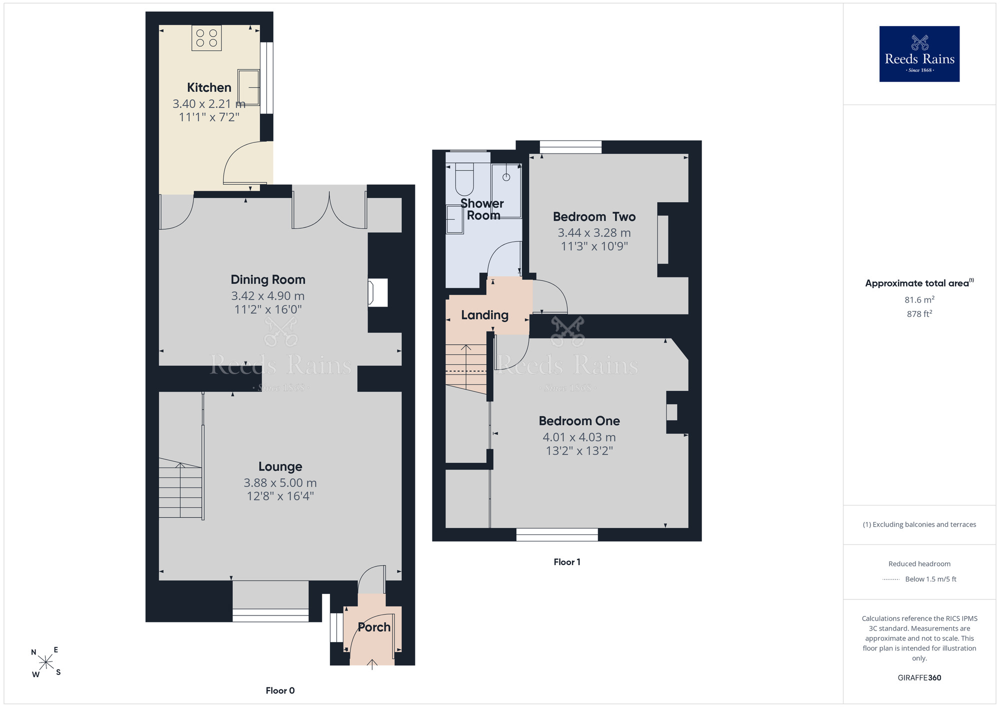 Floorplan of 2 bedroom Mid Terrace Property to rent, Bury Lane, Withnell, Lancashire, PR6
