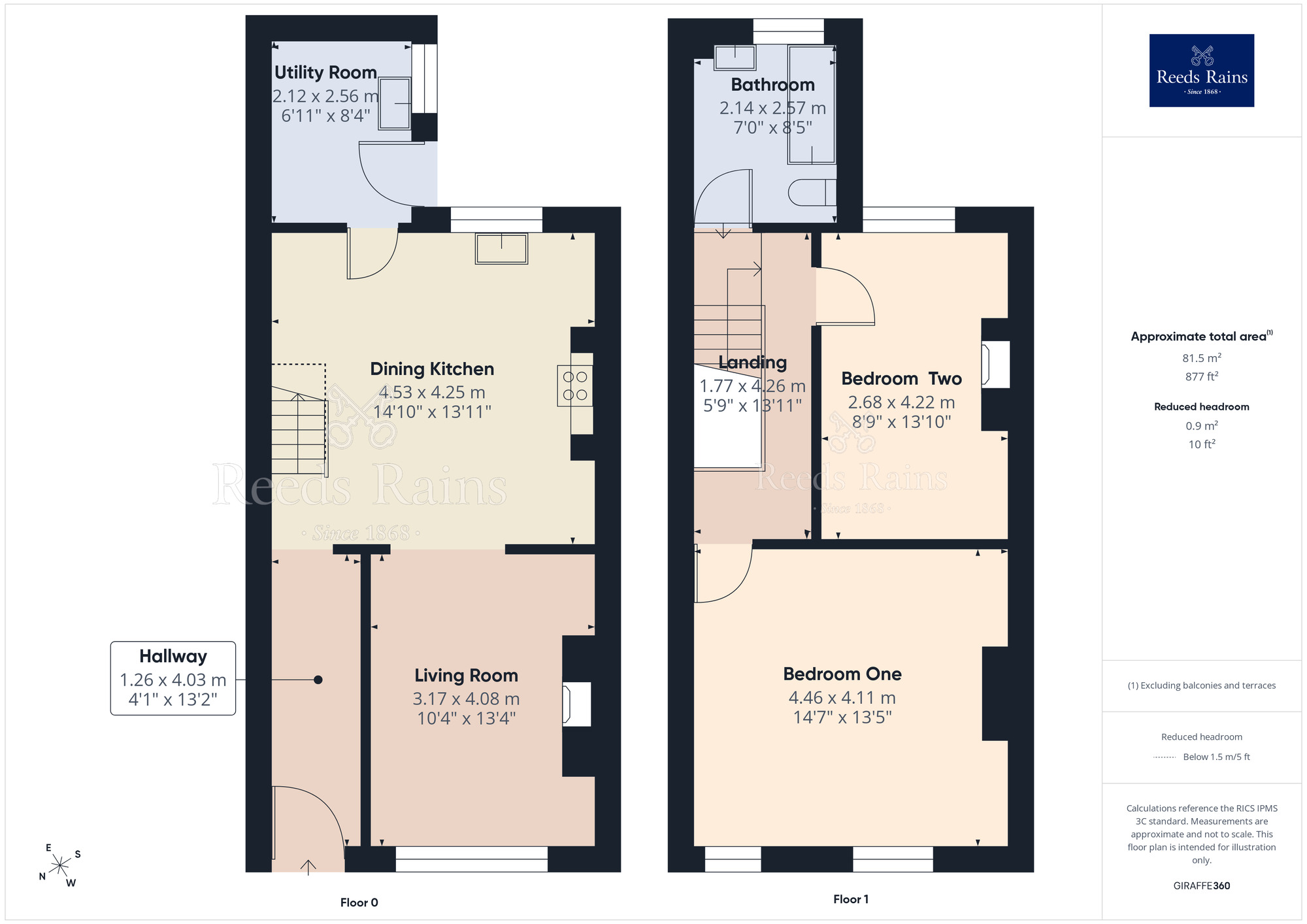 Floorplan of 2 bedroom Mid Terrace House for sale, Pilling Lane, Chorley, Lancashire, PR7