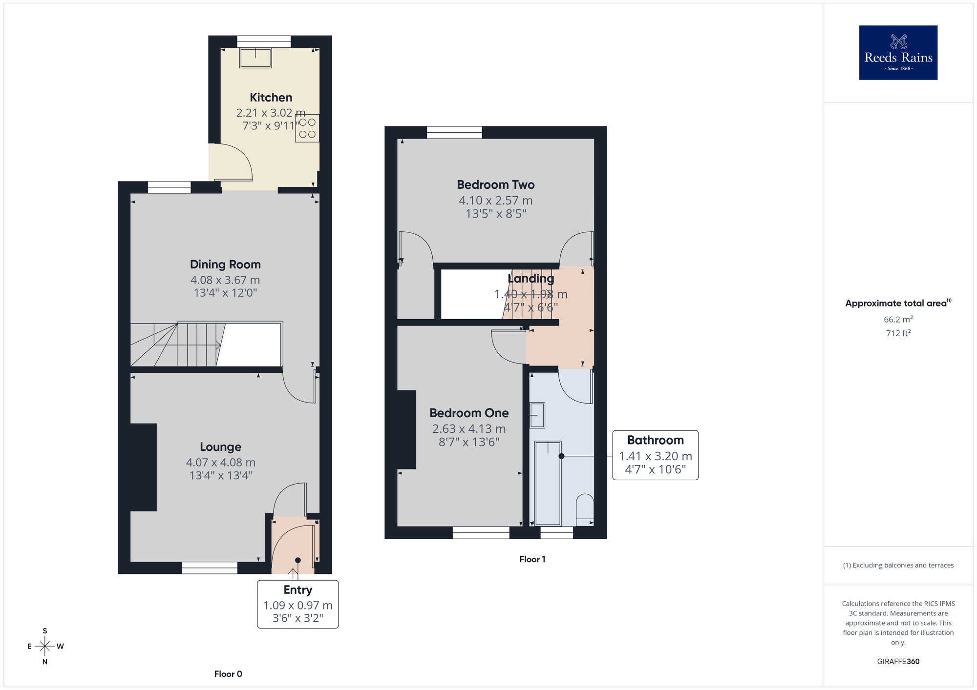Floorplan of 2 bedroom Mid Terrace House for sale, Congress Street, Chorley, Lancashire, PR7