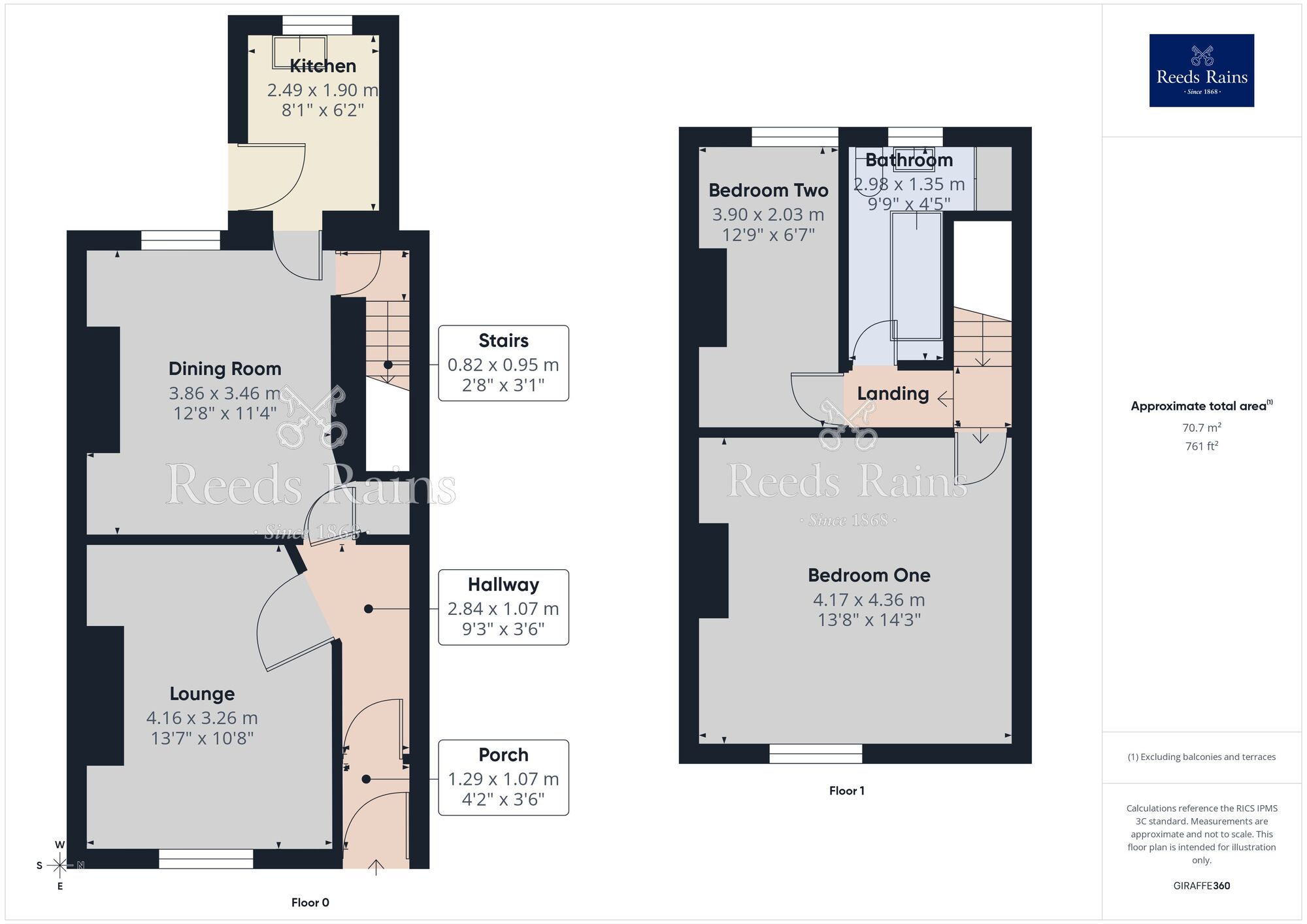 Floorplan of 2 bedroom Mid Terrace House for sale, Bury Lane, Withnell, Lancashire, PR6