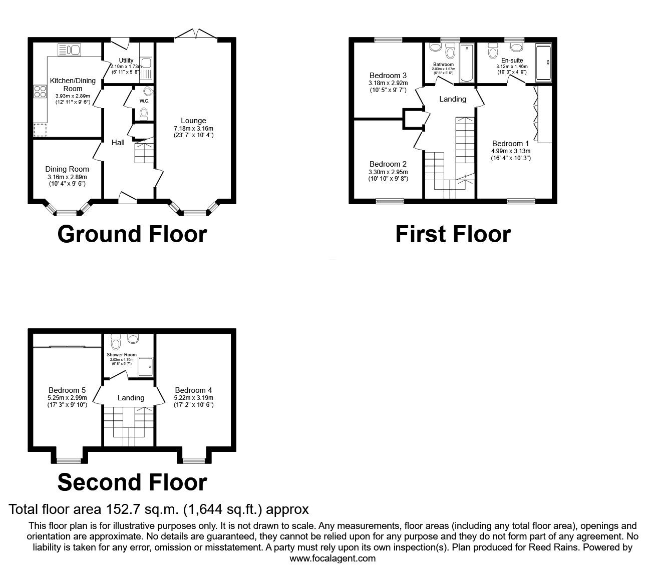 Floorplan of 5 bedroom Detached House for sale, Sharrock Street, Buckshaw Village, Lancashire, PR7