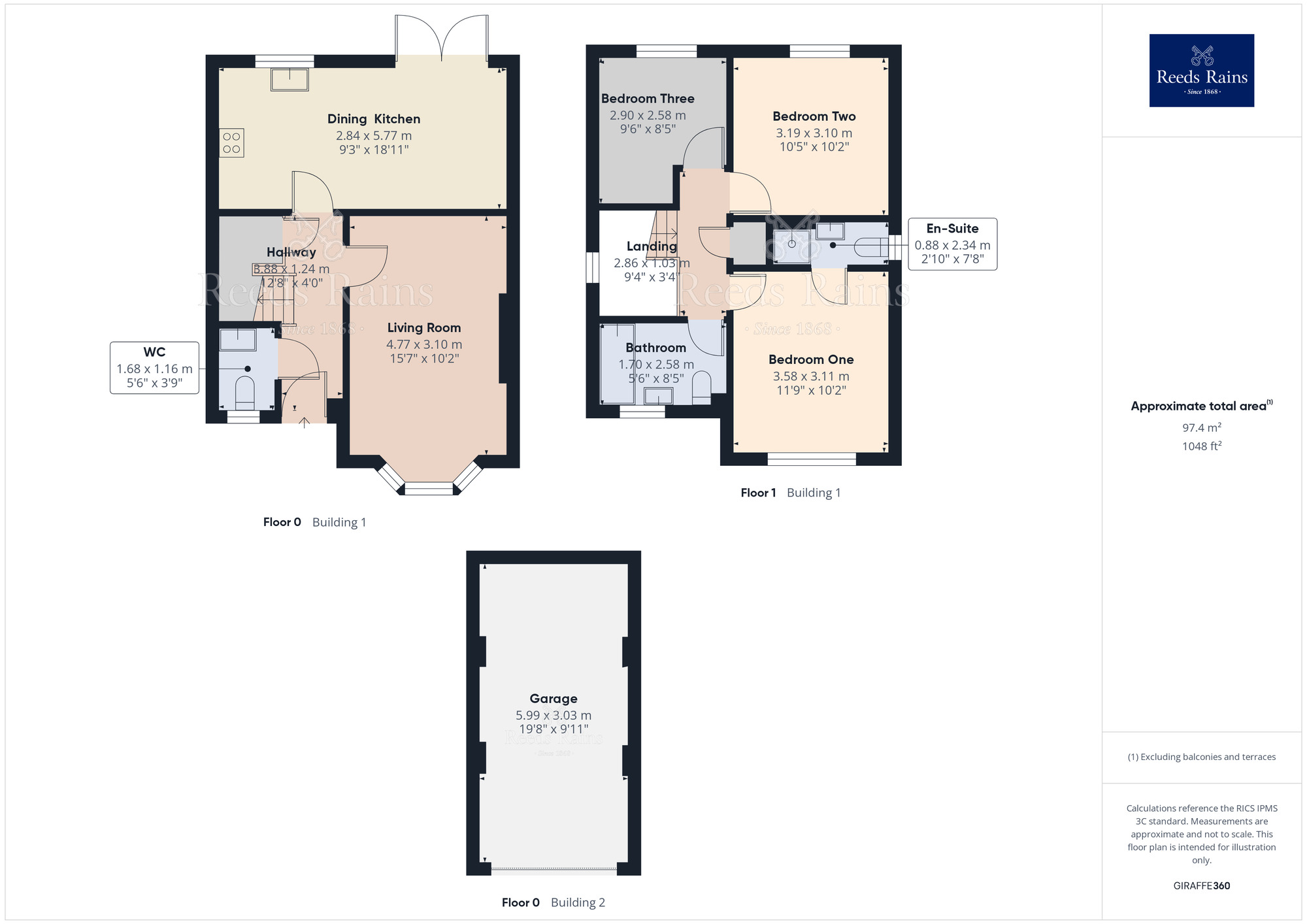 Floorplan of 3 bedroom Detached House for sale, Tanners Close, Whittle-le-Woods, Lancashire, PR6