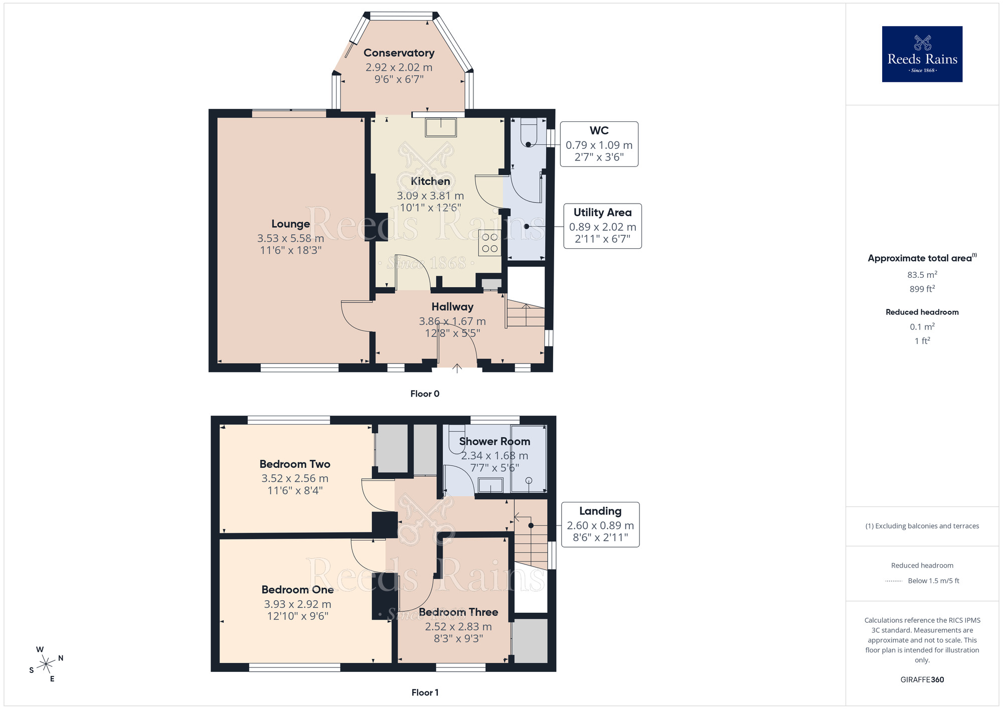 Floorplan of 3 bedroom Semi Detached House for sale, Mavis Drive, Coppull, Lancashire, PR7
