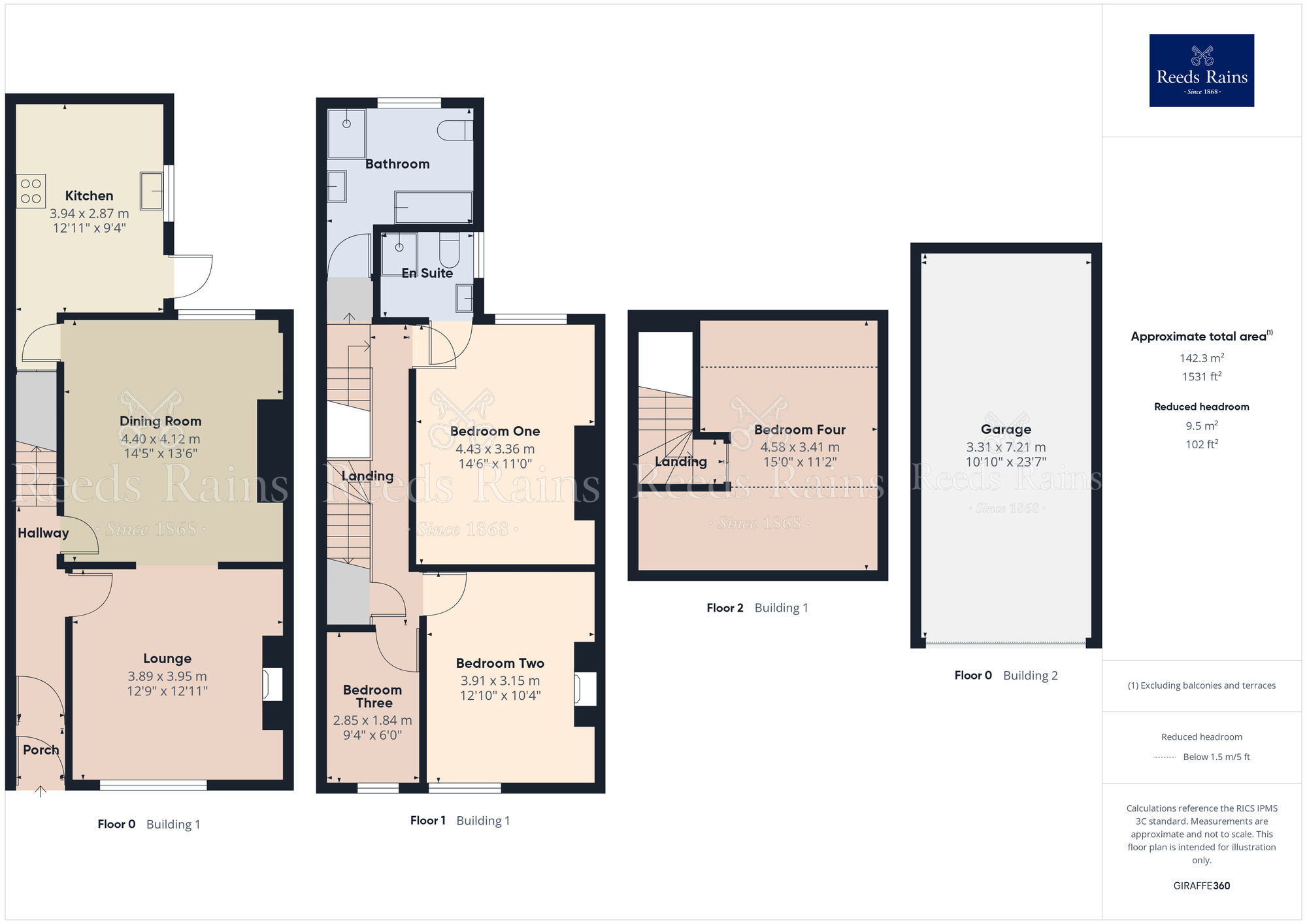 Floorplan of 4 bedroom Mid Terrace House for sale, Victoria Terrace, Abbey Village, Lancashire, PR6