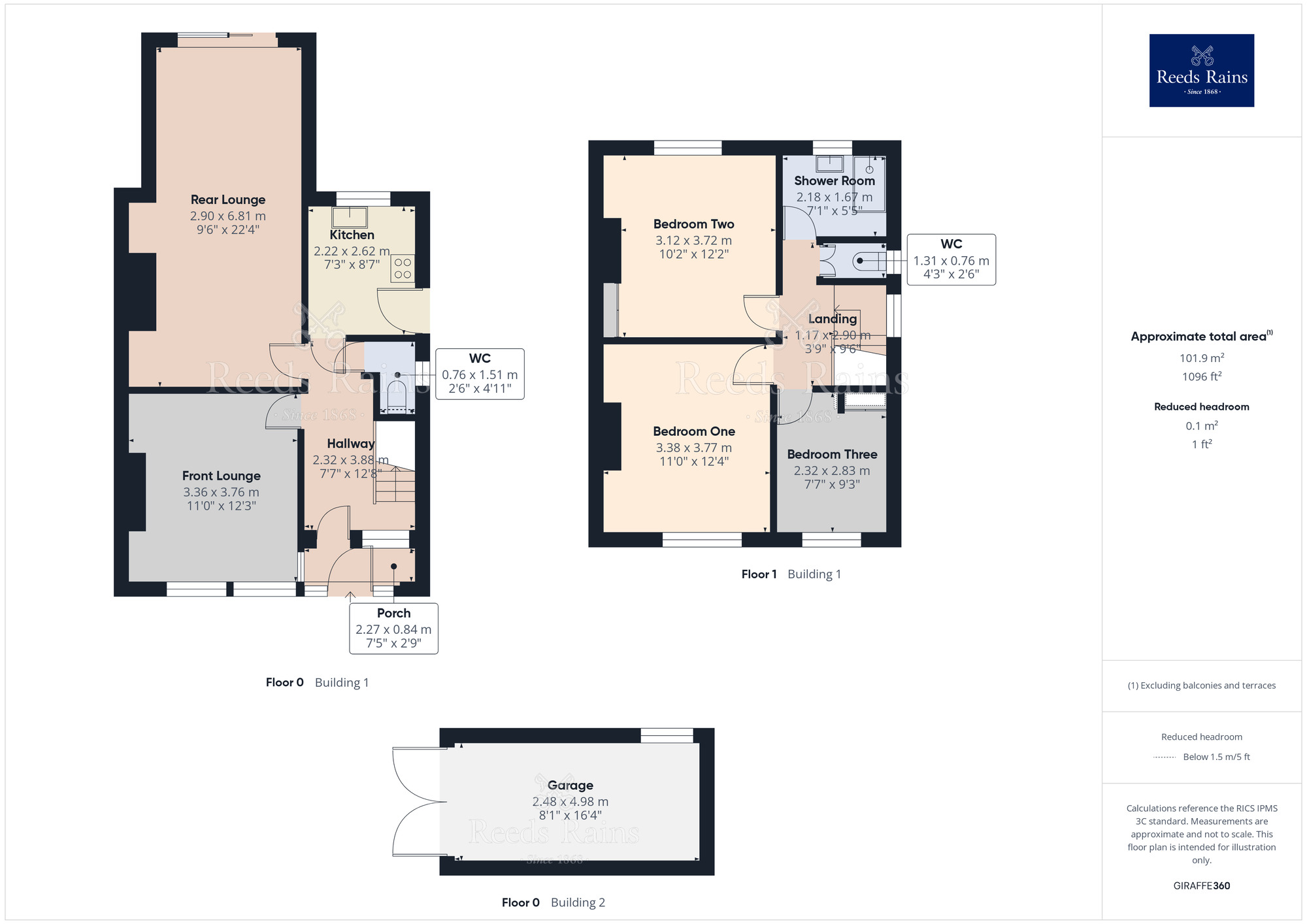 Floorplan of 3 bedroom Semi Detached House for sale, Highfield Road South, Chorley, Lancashire, PR7