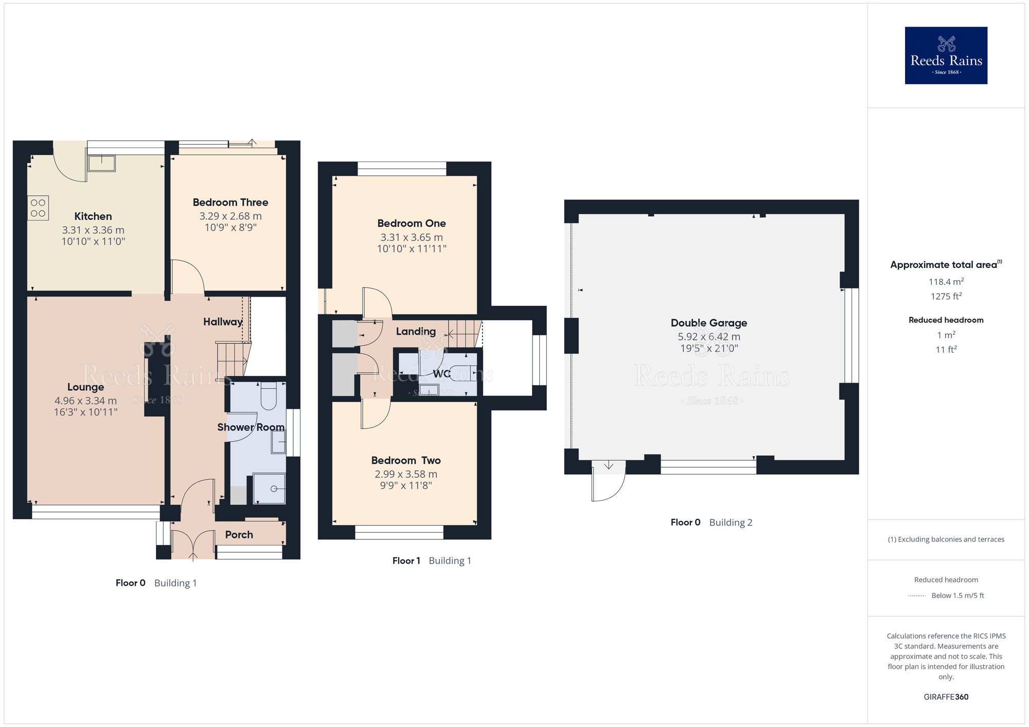 Floorplan of 3 bedroom Detached House for sale, Hawkshead Avenue, Euxton, Lancashire, PR7