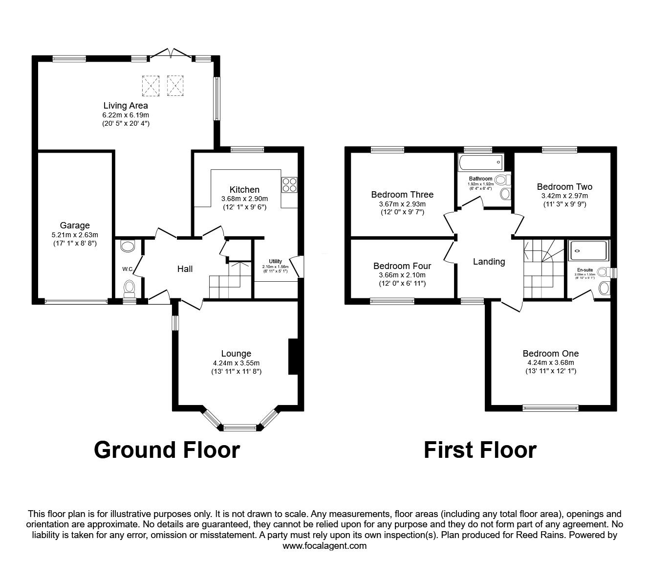 Floorplan of 4 bedroom Detached House for sale, The Bowers, Chorley, Lancashire, PR7