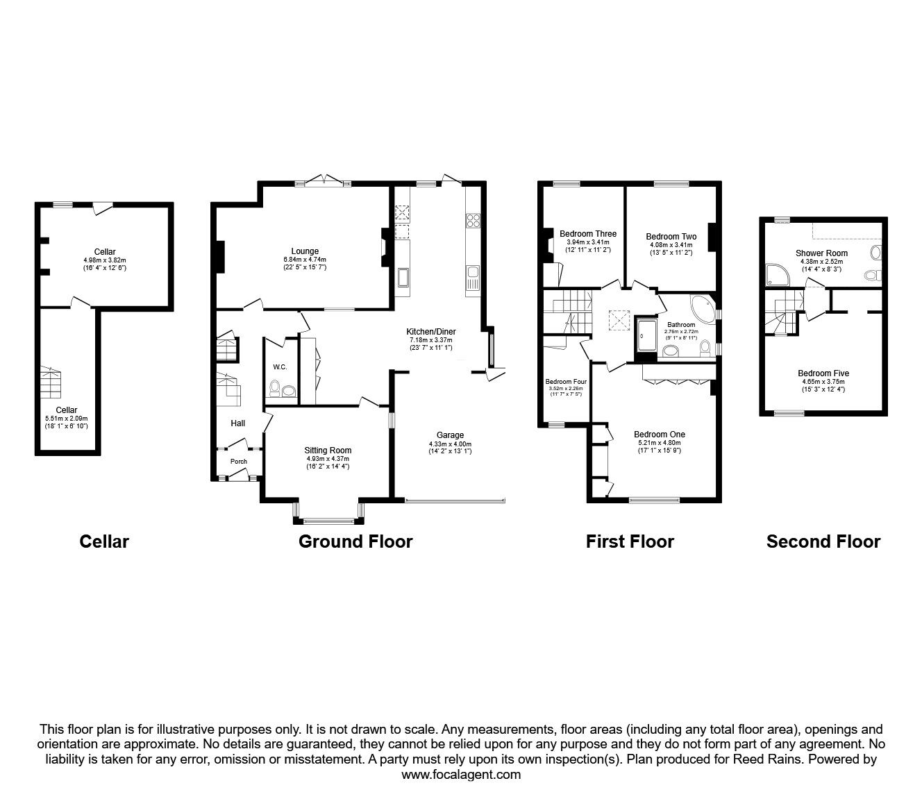 Floorplan of 5 bedroom Semi Detached House for sale, Windsor Road, Chorley, Lancashire, PR7
