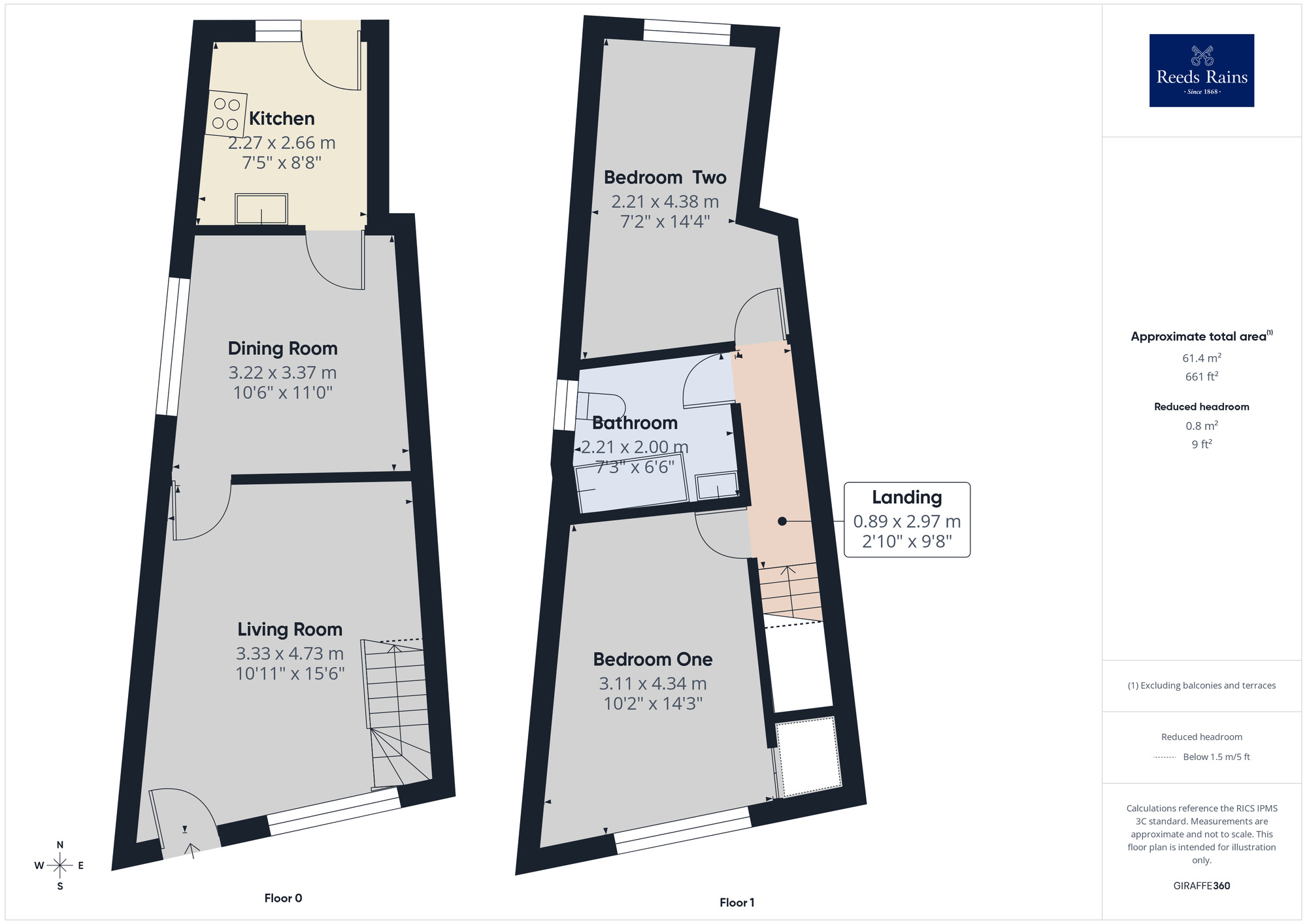 Floorplan of 2 bedroom End Terrace House for sale, Lyons Lane, Chorley, Lancashire, PR6