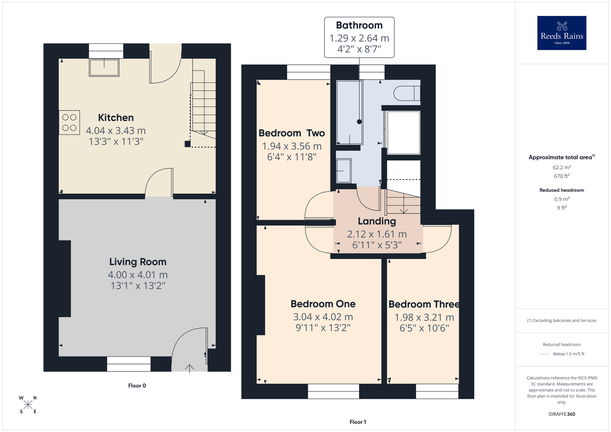Floorplan of 3 bedroom End Terrace House for sale, File Street, Chorley, Lancashire, PR7