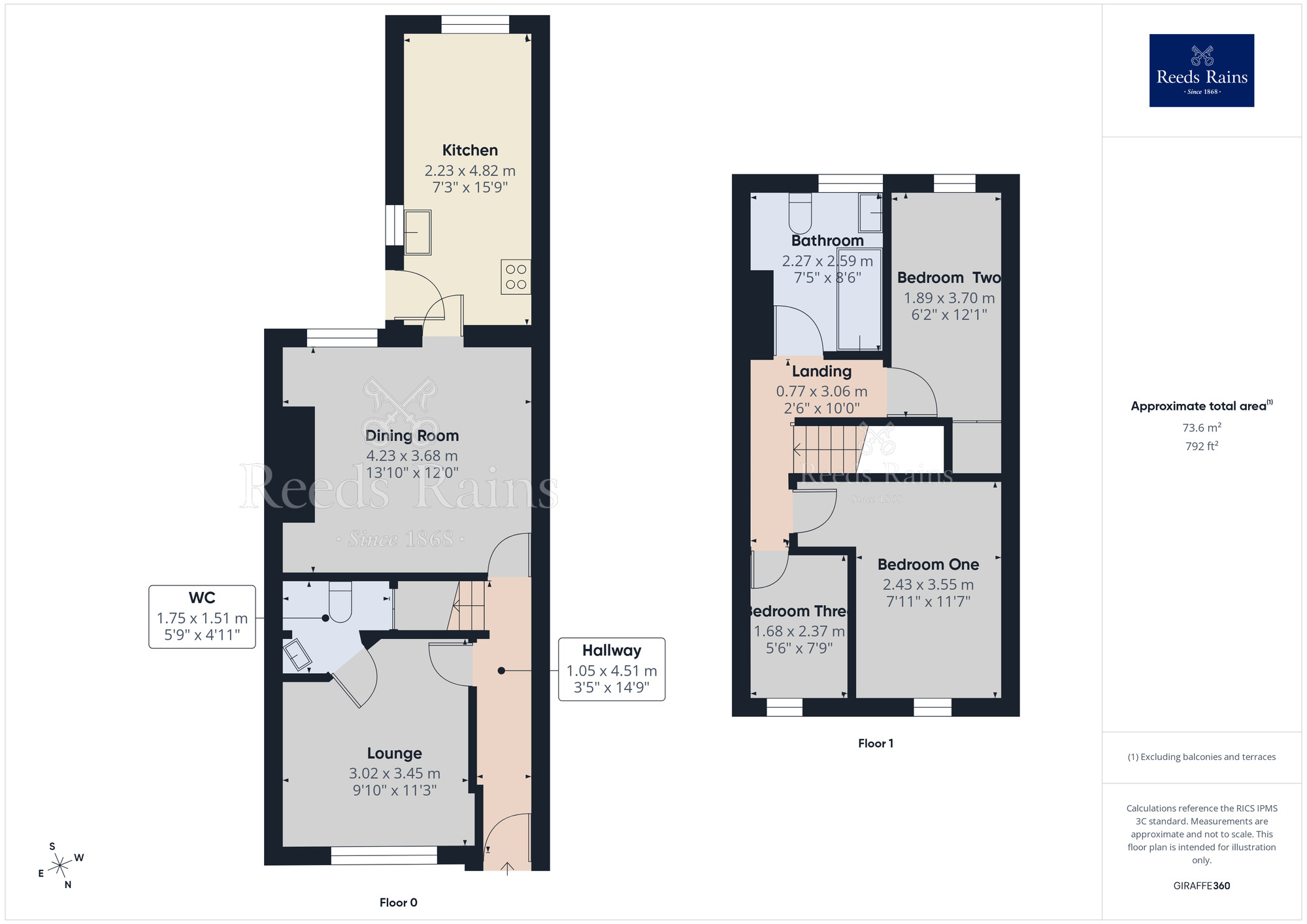 Floorplan of 3 bedroom Mid Terrace House for sale, Corporation Street, Chorley, Lancashire, PR6