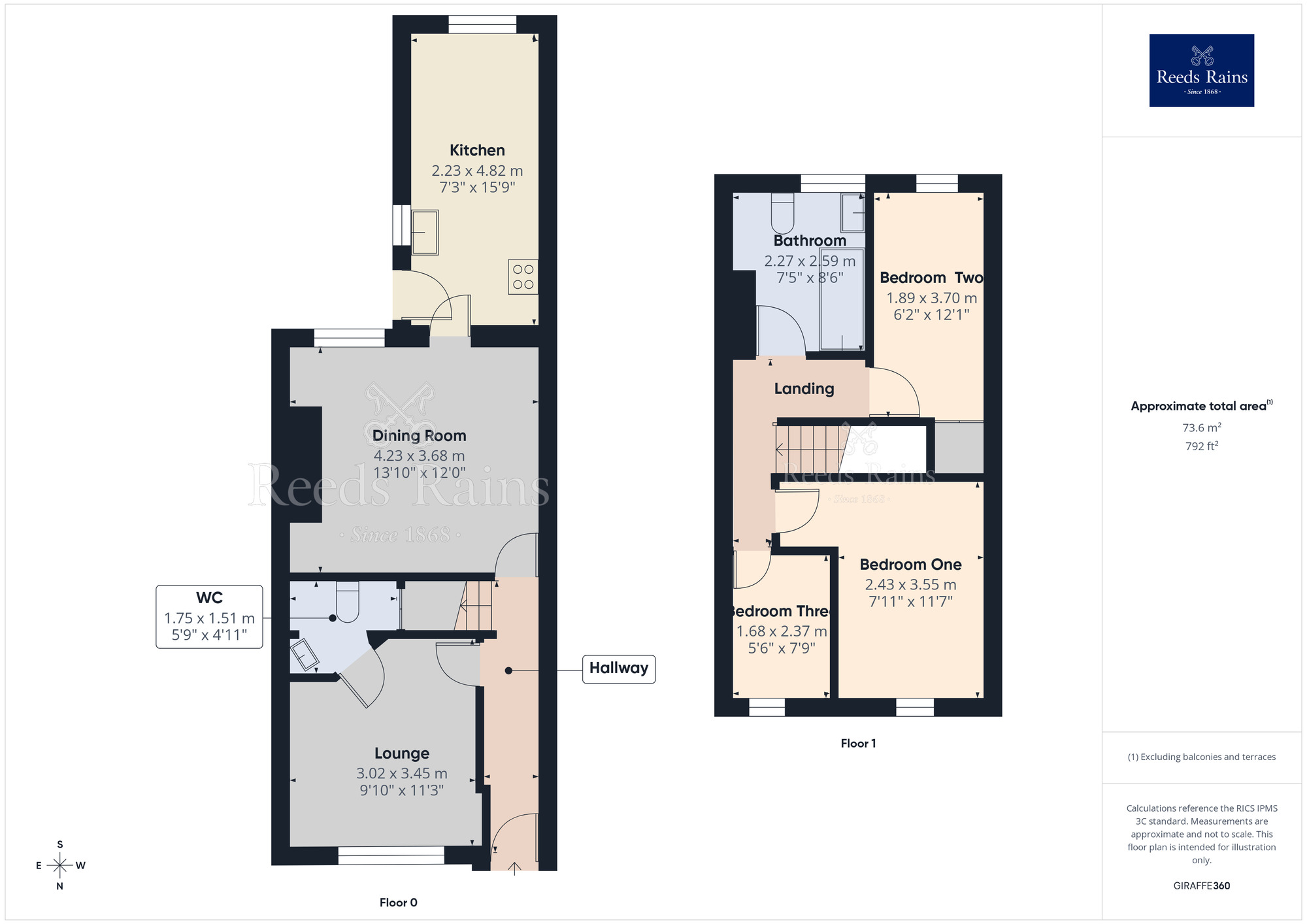 Floorplan of 3 bedroom Mid Terrace House for sale, Corporation Street, Chorley, Lancashire, PR6