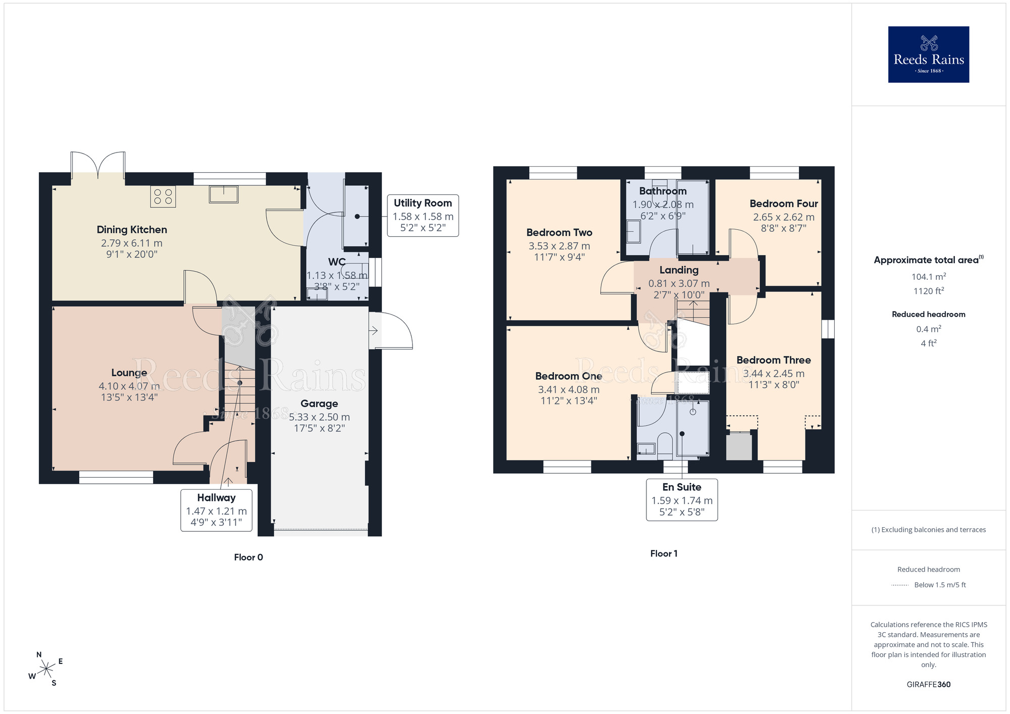 Floorplan of 4 bedroom Detached House for sale, Mile Stone Meadow, Euxton, Lancashire, PR7
