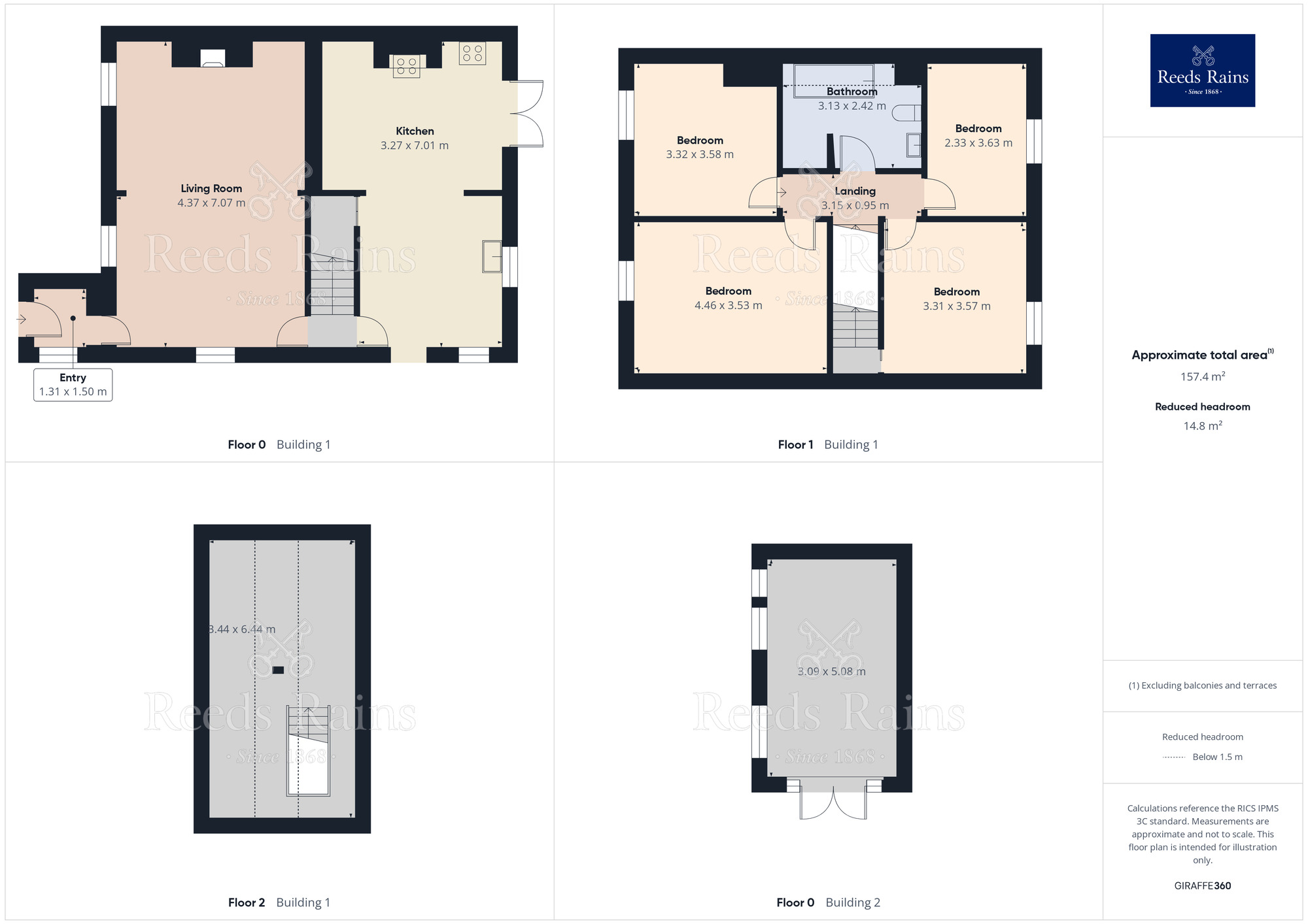 Floorplan of 4 bedroom End Terrace House to rent, White Coppice, Heapey, Lancashire, PR6