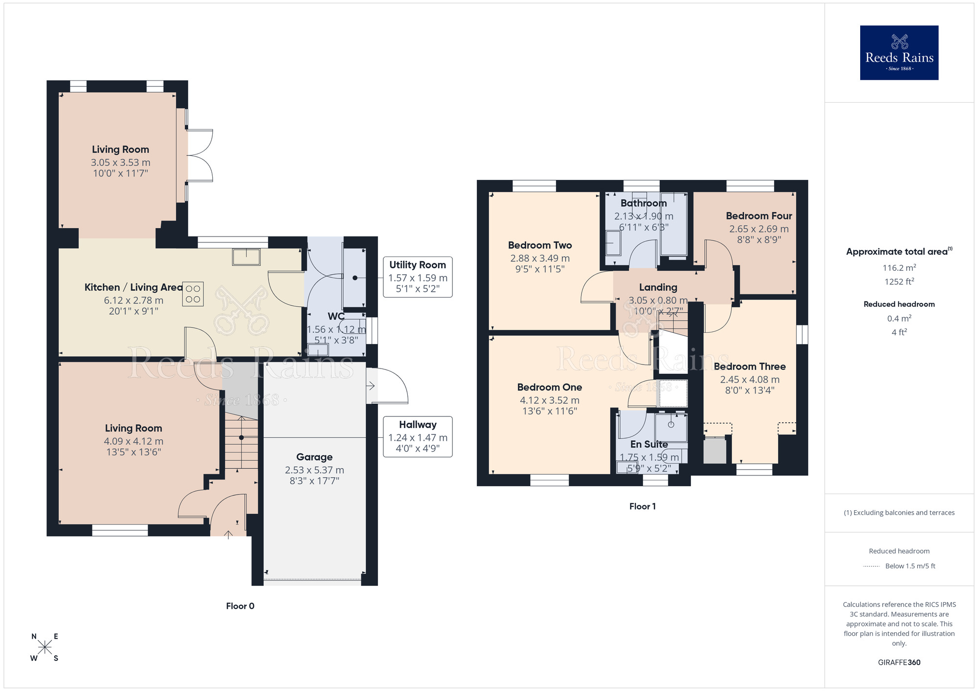 Floorplan of 4 bedroom Detached House for sale, Troon Close, Euxton, Chorley, PR7
