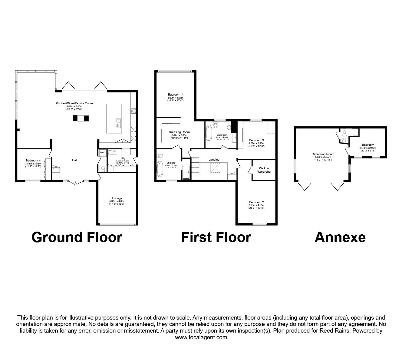 Floorplan of 5 bedroom Detached House for sale, Runshaw Lane, Euxton, Lancashire, PR7