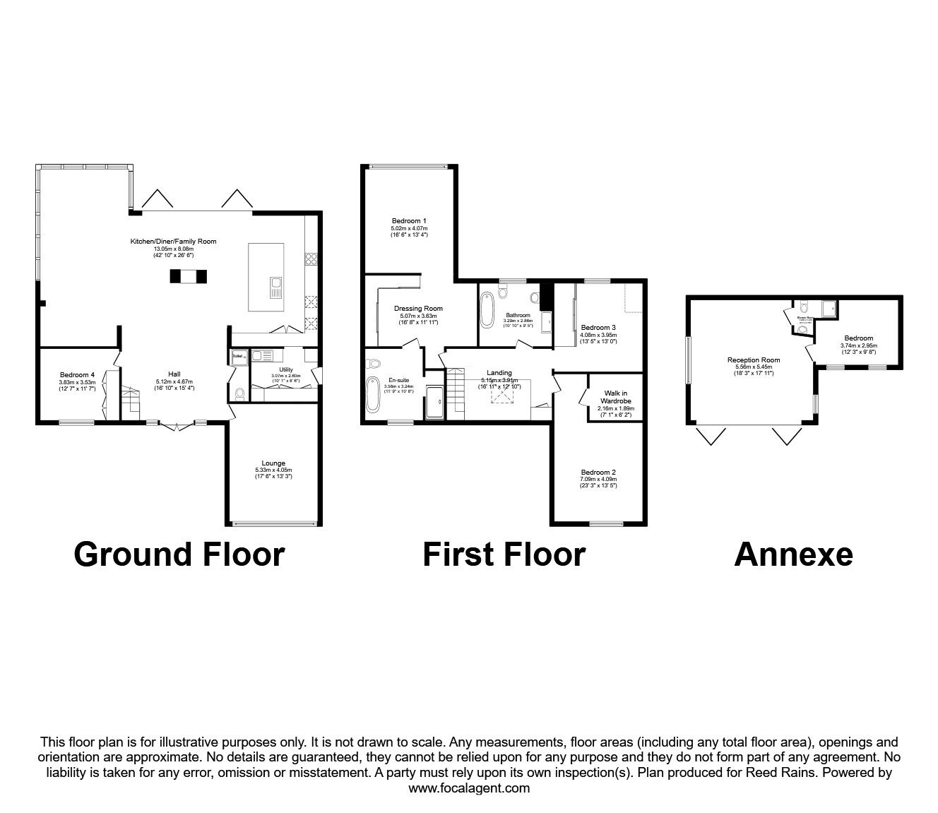 Floorplan of 5 bedroom Detached House for sale, Runshaw Lane, Euxton, Lancashire, PR7