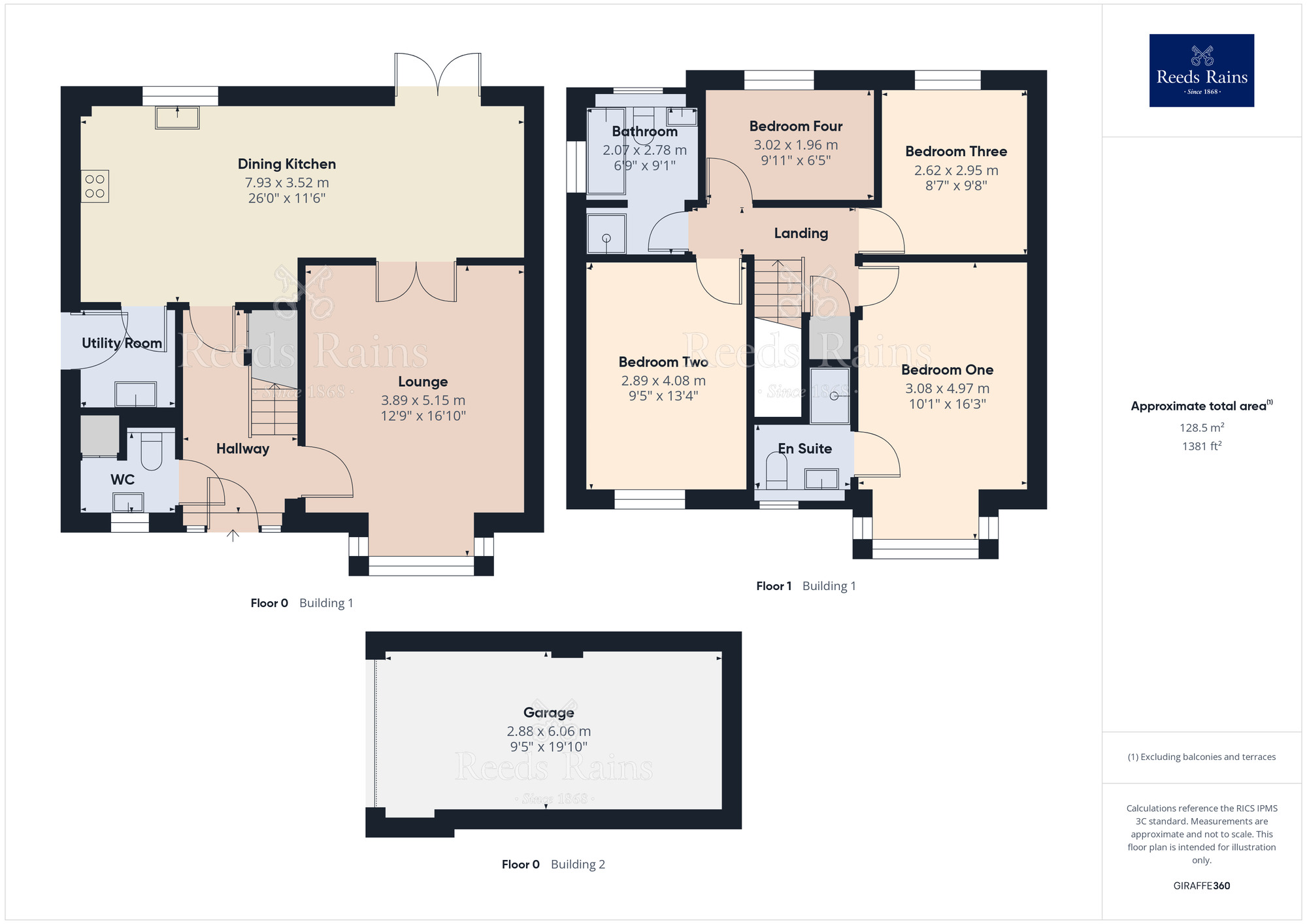 Floorplan of 4 bedroom Detached House for sale, Wychwood Grove, Leyland, Lancashire, PR25