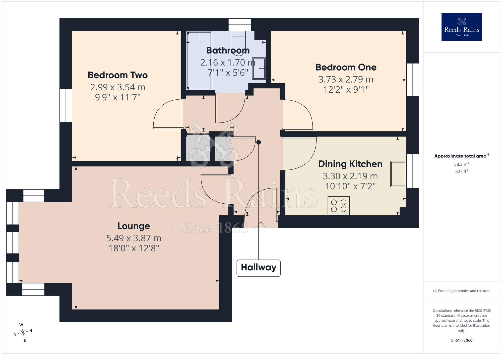 Floorplan of 2 bedroom Flat for sale, Titan Court, Chorley, Lancashire, PR7