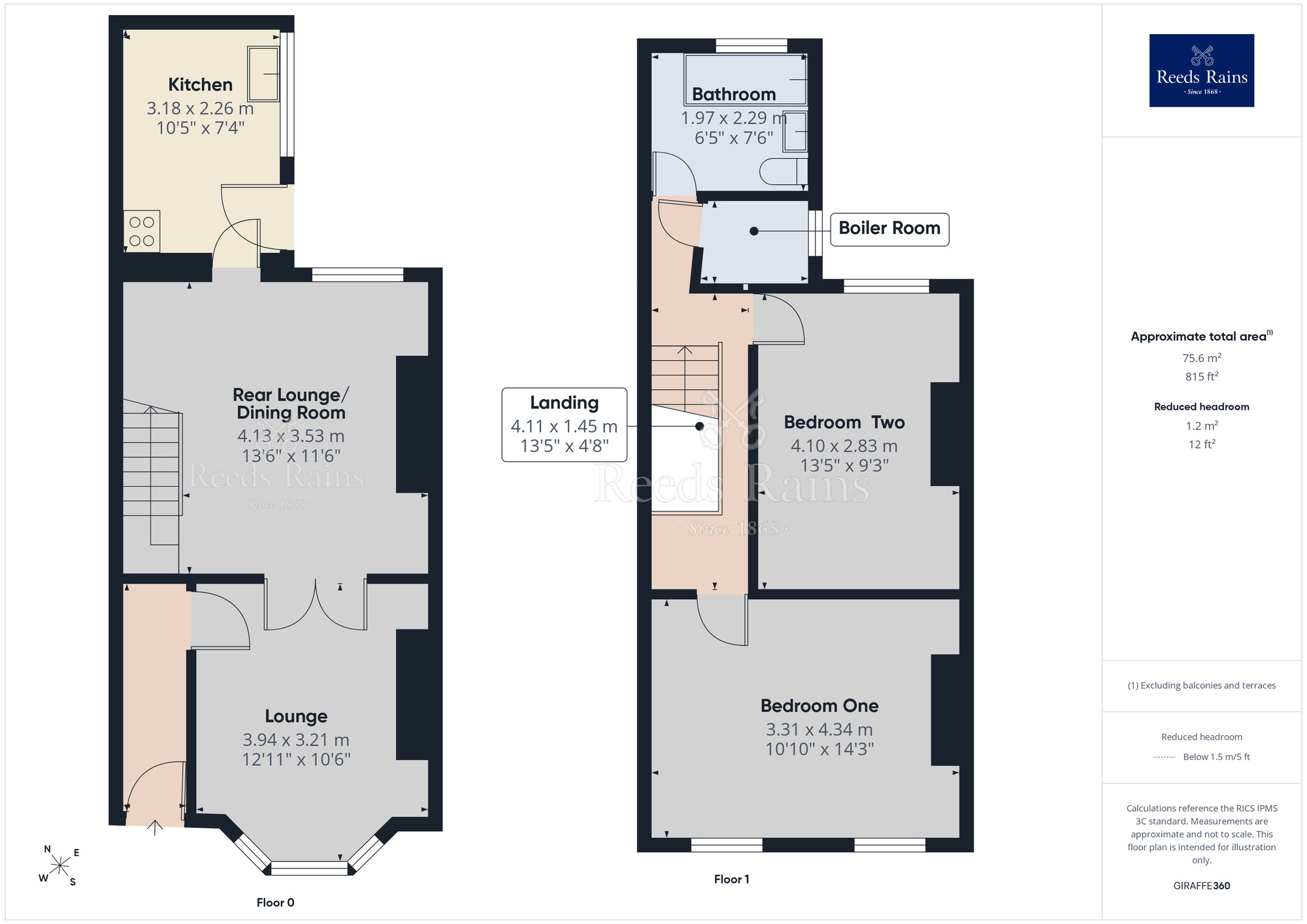 Floorplan of 2 bedroom Mid Terrace House for sale, Hamilton Road, Chorley, Lancashire, PR7