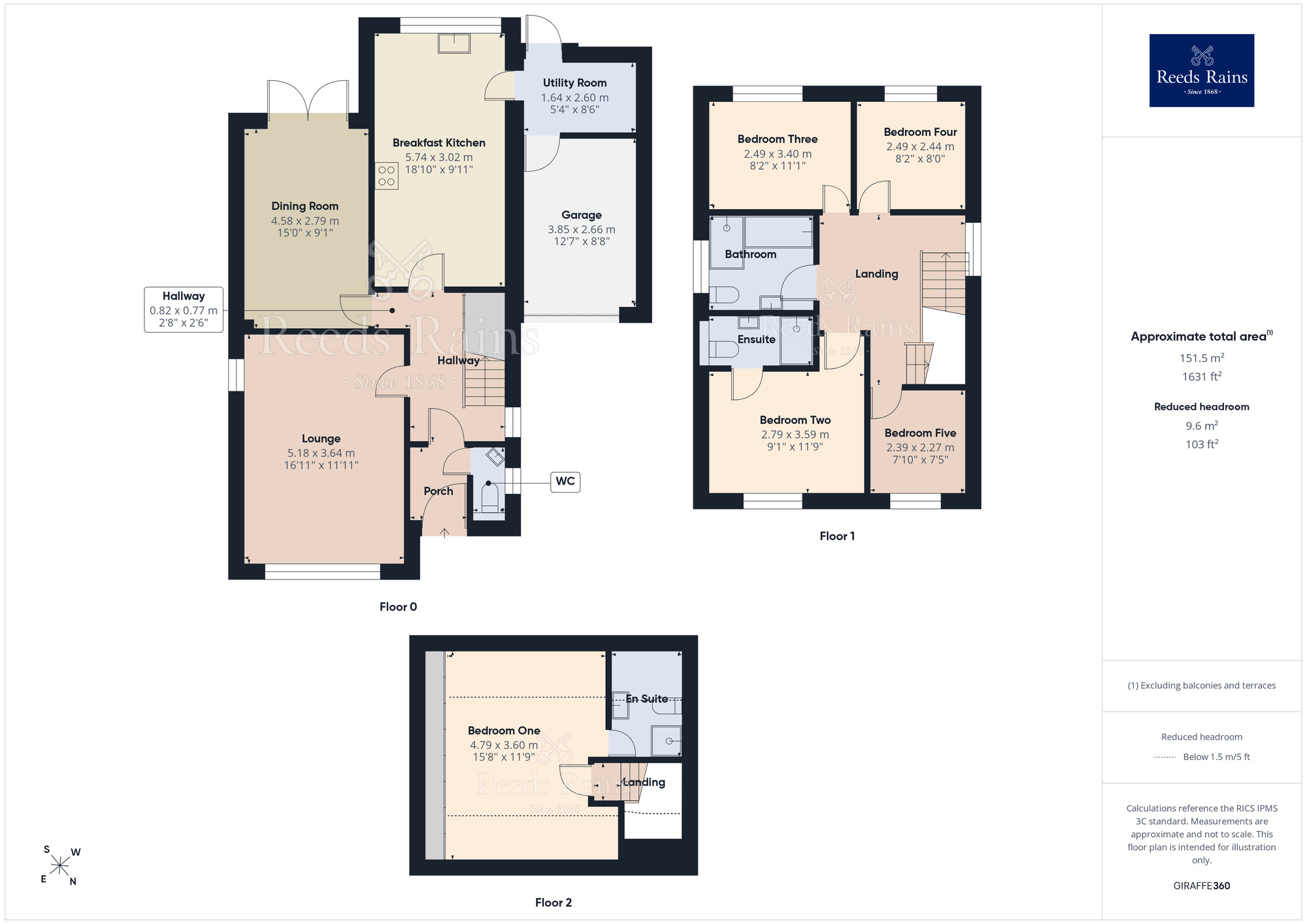 Floorplan of 5 bedroom Detached House for sale, Glenmore, Chorley, Lancashire, PR6