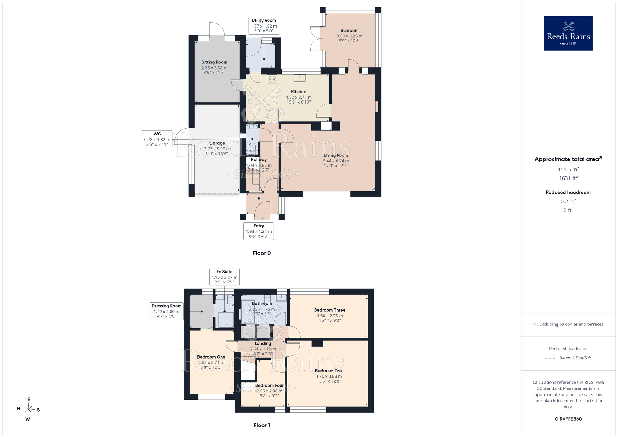 Floorplan of 4 bedroom Detached House for sale, Preston Road, Chorley, Lancashire, PR6