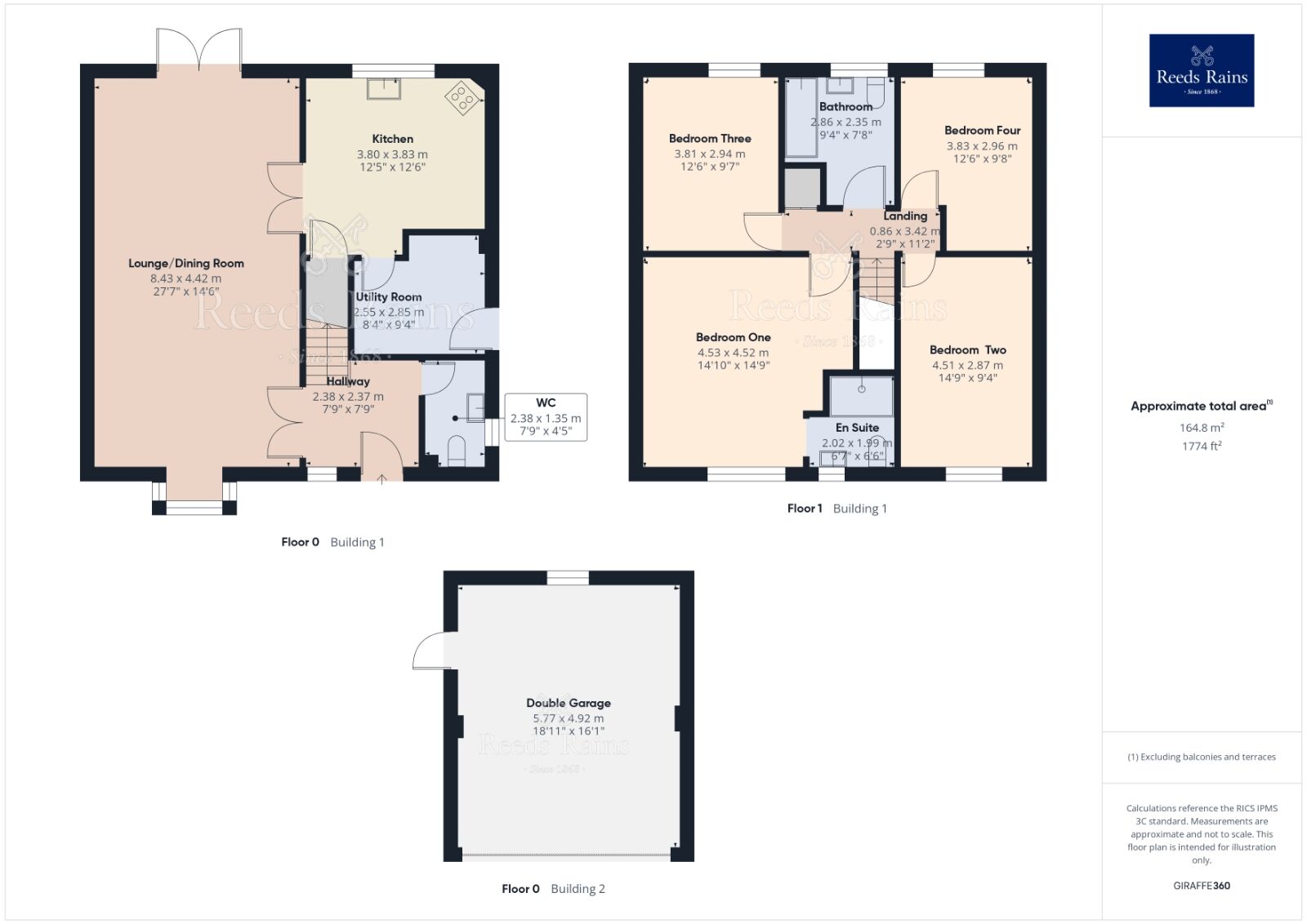 Floorplan of 4 bedroom Detached House for sale, Melford Close, Chorley, Lancashire, PR6
