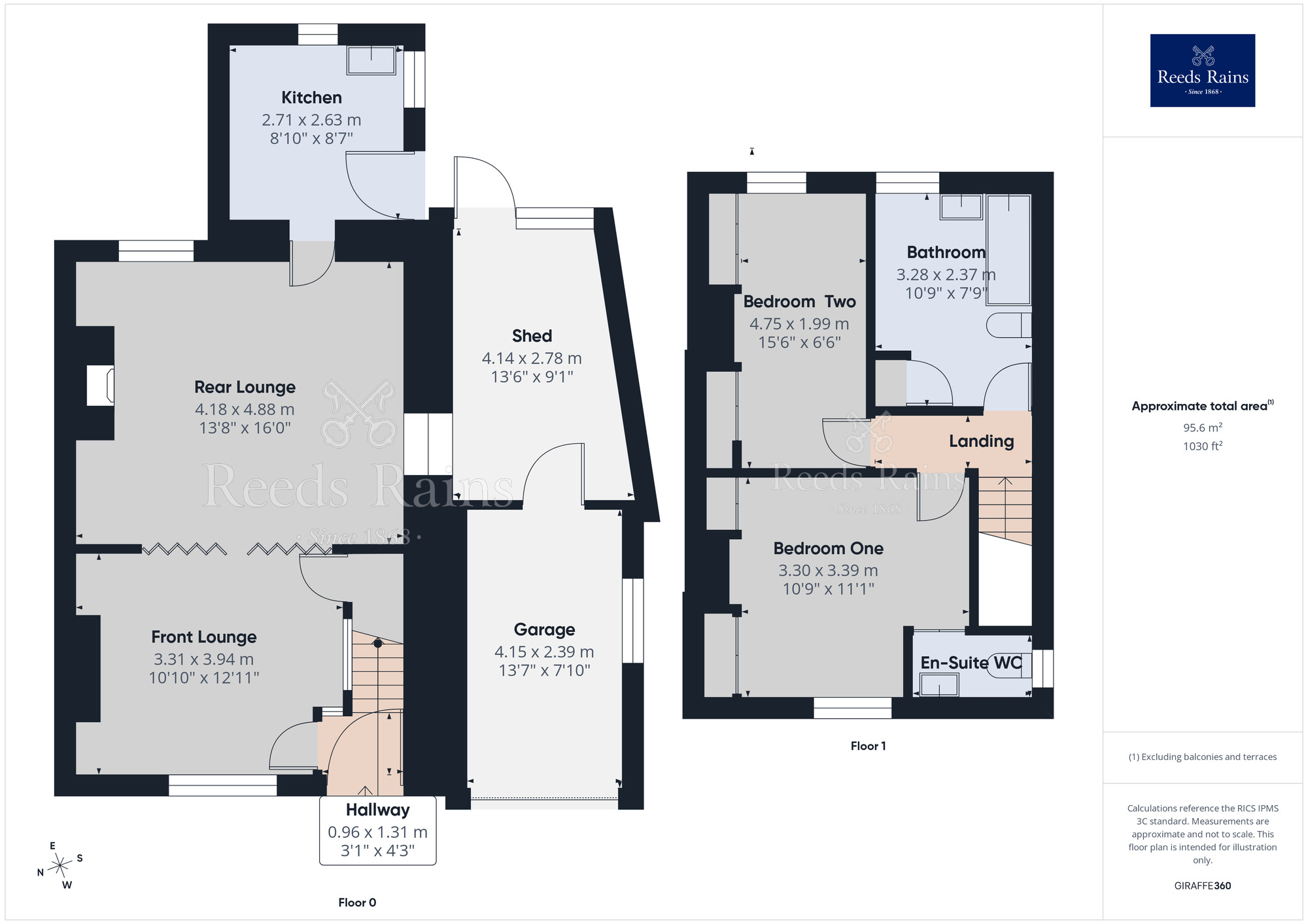 Floorplan of 2 bedroom Semi Detached House for sale, Babylon Lane, Heath Charnock, Lancashire, PR6