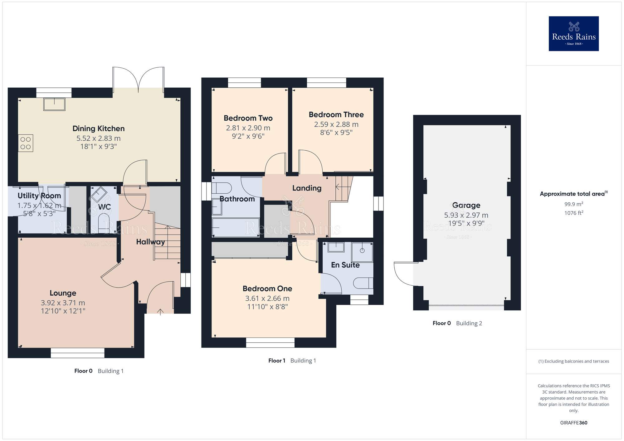 Floorplan of 3 bedroom Detached House for sale, Martlet Grove, Buckshaw Village, Lancashire, PR7
