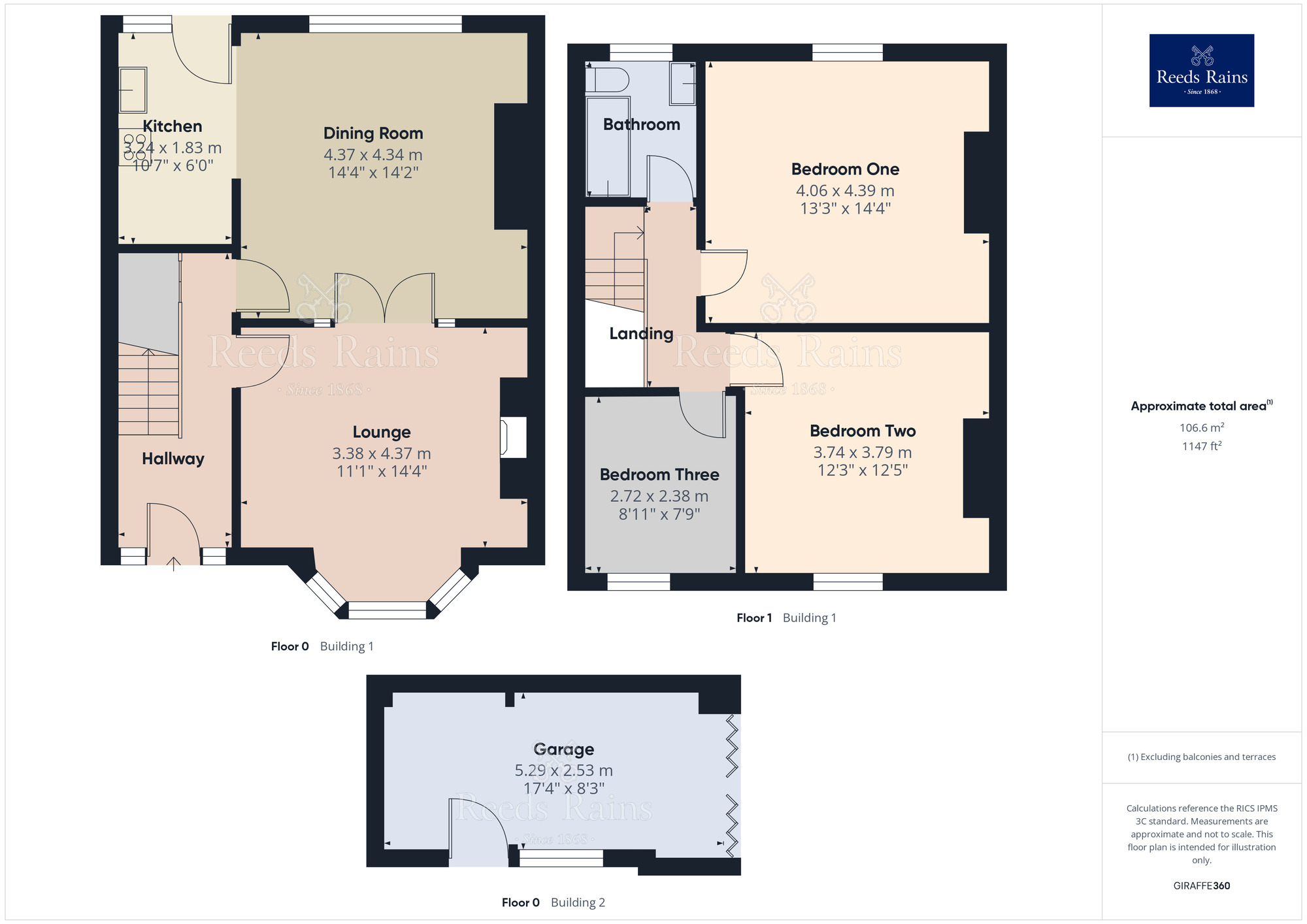 Floorplan of 3 bedroom Mid Terrace House for sale, Preston Road, Chorley, Lancashire, PR7
