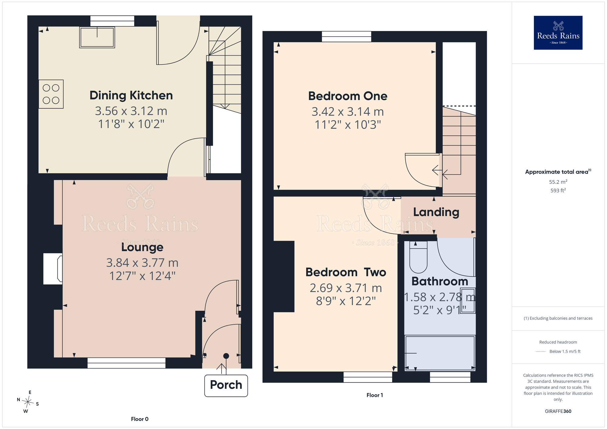 Floorplan of 2 bedroom Mid Terrace House for sale, Temperance Street, Chorley, Lancashire, PR6