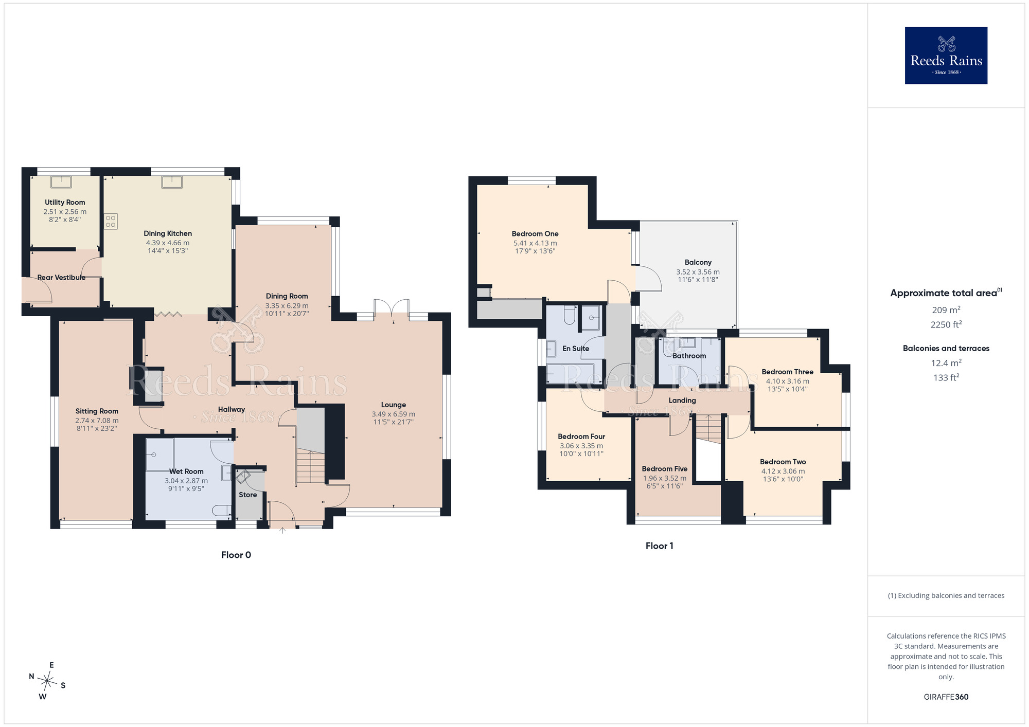 Floorplan of 5 bedroom Detached House for sale, Parkside Drive, Whittle-le-Woods, Lancashire, PR6
