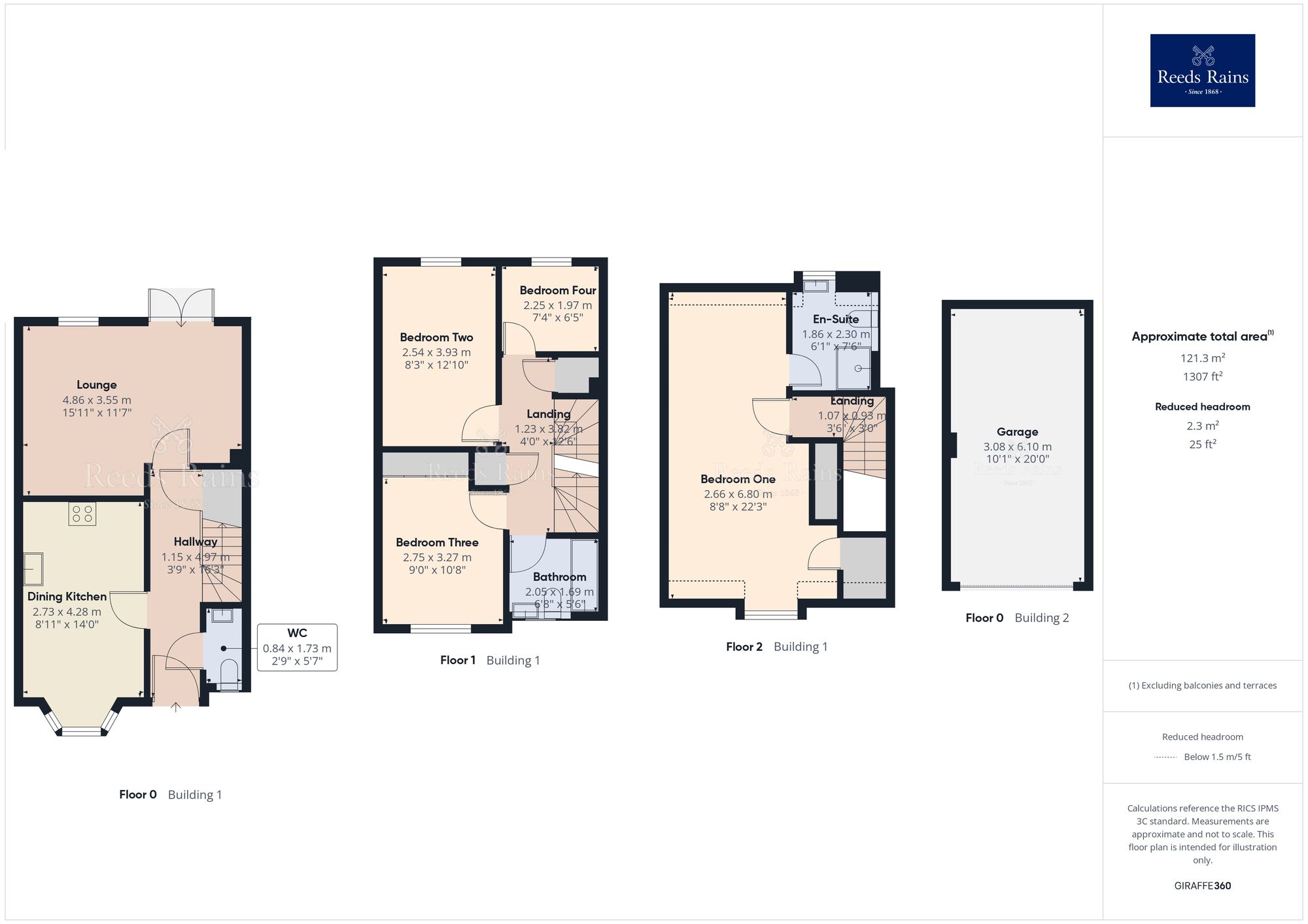 Floorplan of 4 bedroom Semi Detached House for sale, Ryton Place, Leyland, Lancashire, PR25