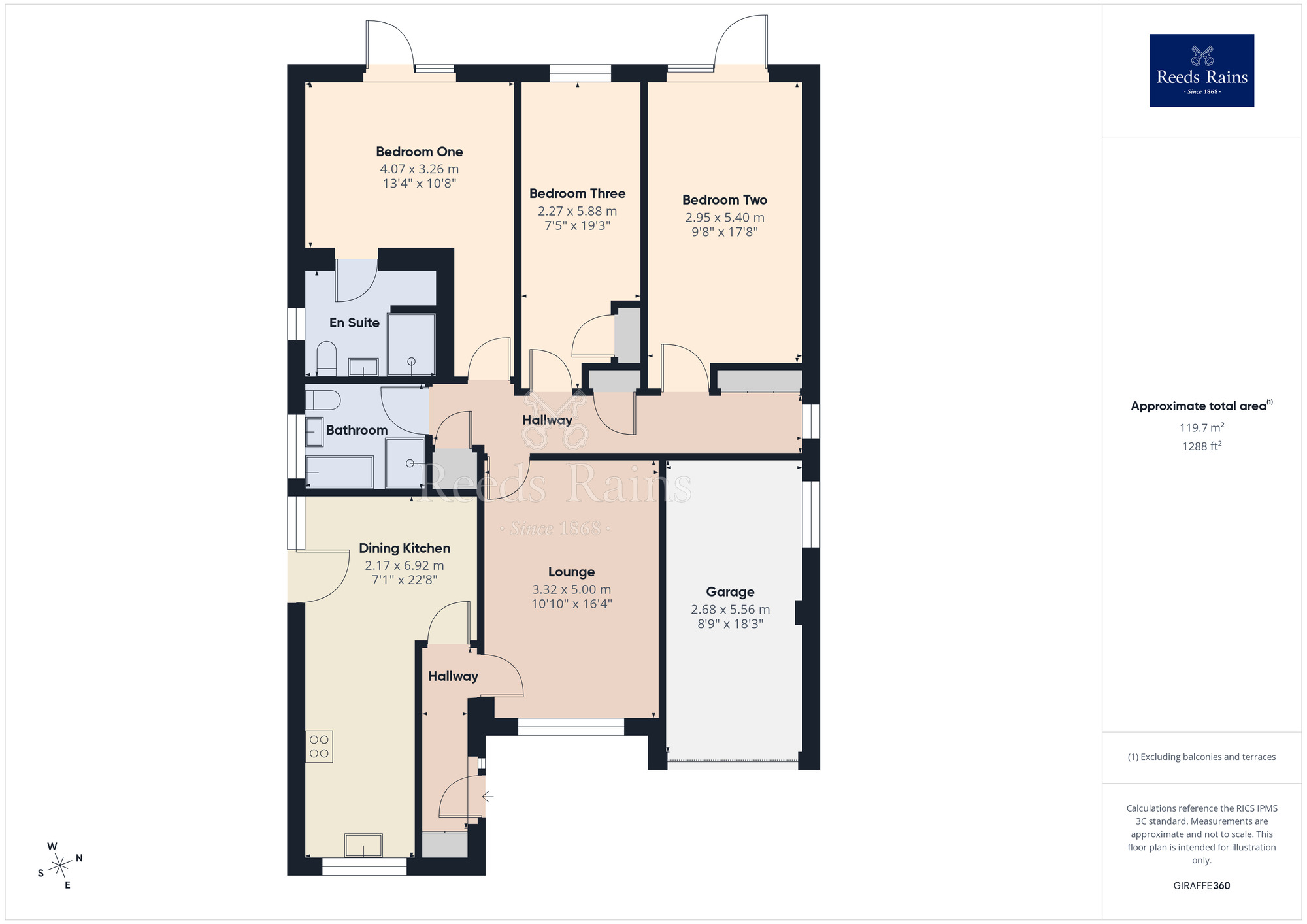 Floorplan of 3 bedroom Detached Bungalow for sale, Ravenhill Drive, Chorley, Lancashire, PR7