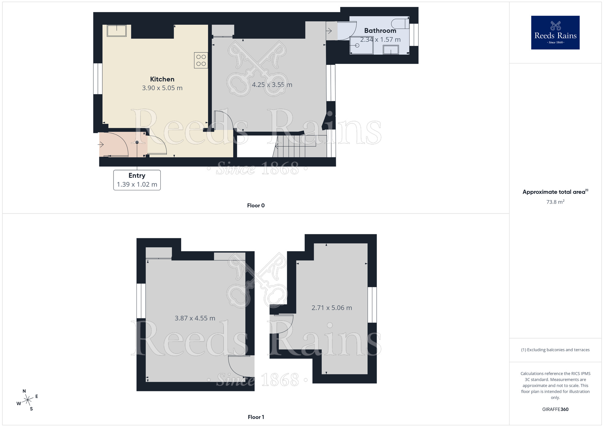 Floorplan of 2 bedroom Mid Terrace House to rent, Park Road, Chorley, Lancashire, PR7