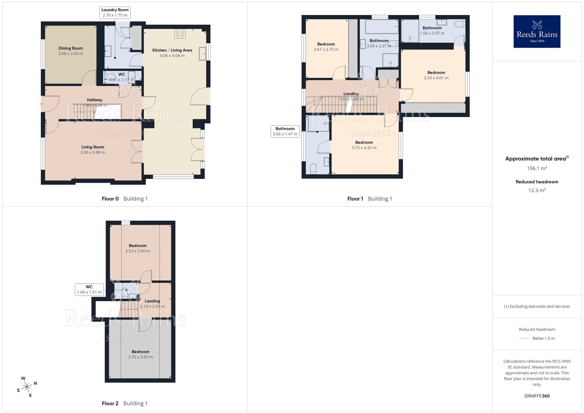 Floorplan of 5 bedroom Detached House for sale, Mansfield Road, Heath, Derbyshire, S44